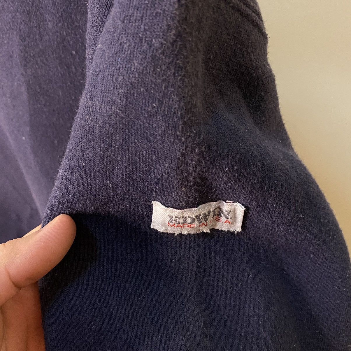 Edwin × Vintage 1990s Edwin Navy Blank Sweatshirt Made in USA Size US L / EU 52-54 / 3 - 2 Thumbnail