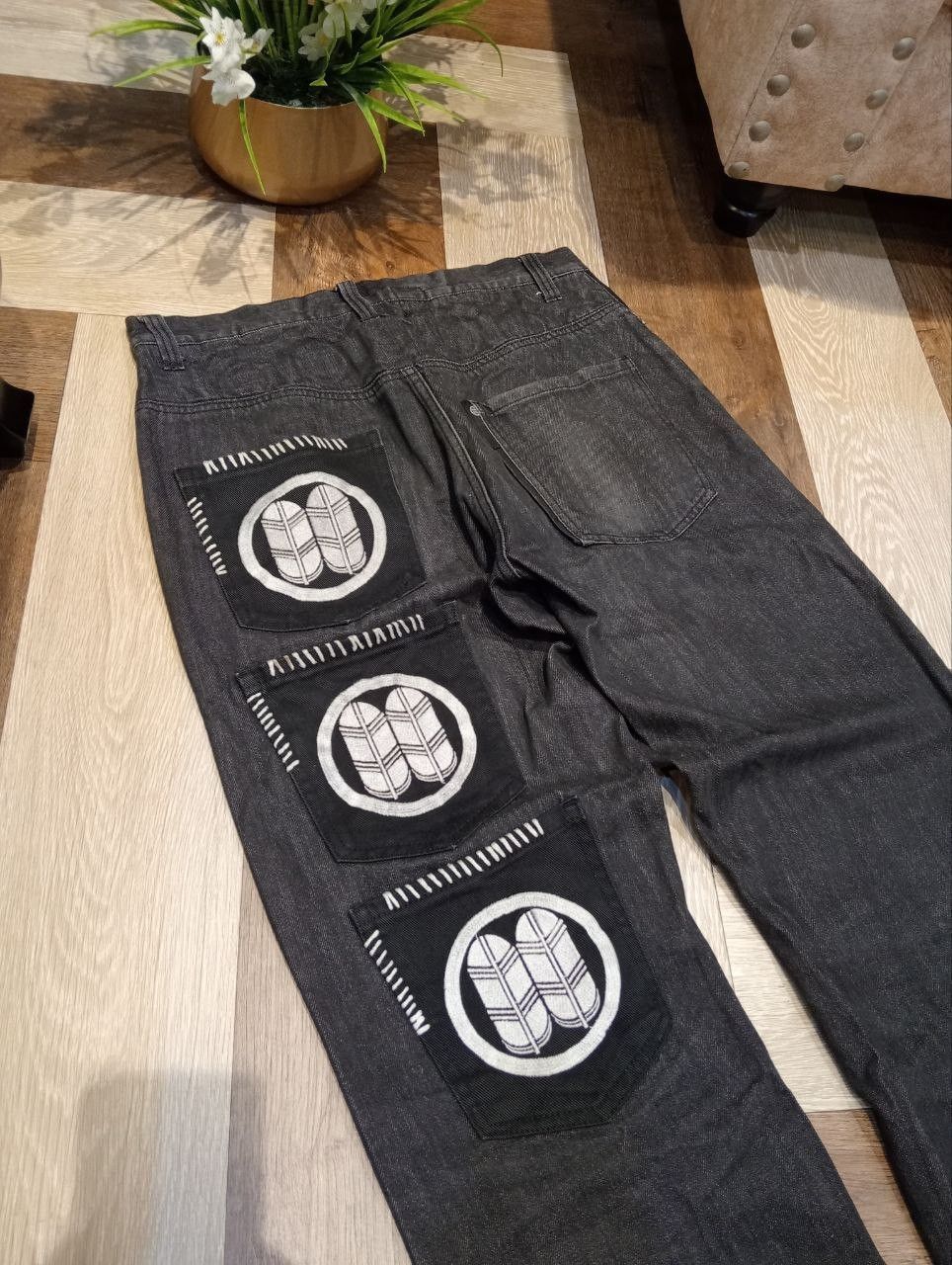 Japanese Brand JAPANESE SUKAJAN BLACK DENIM PANTS Size US 32 / EU 48 - 8 Thumbnail