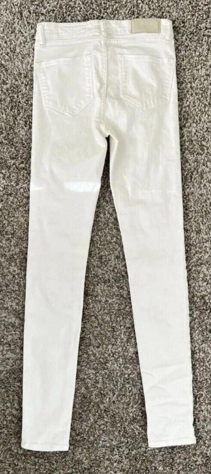 Allsaints All Saints Grace White Skinny Leg Mid Rise Jeans Size 27 Size 27" / US 4 / IT 40 - 3 Thumbnail