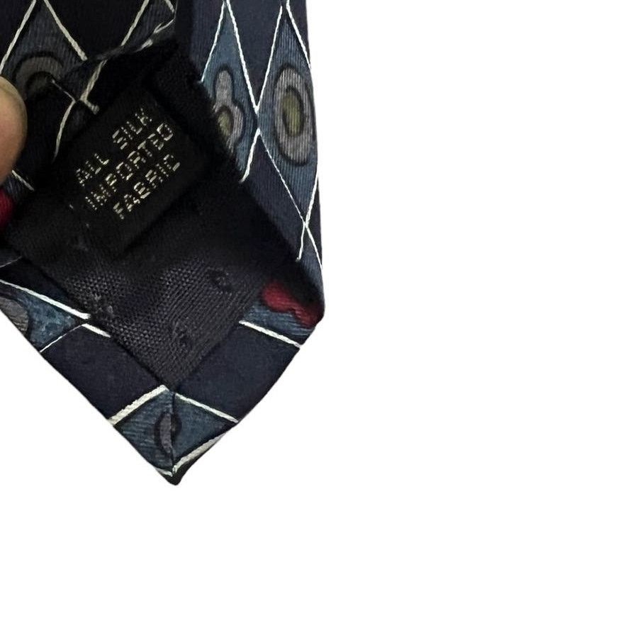 Givenchy Vintage Givenchy Monsieur Diamond Geometric Pattern Silk Tie Size ONE SIZE - 6 Thumbnail