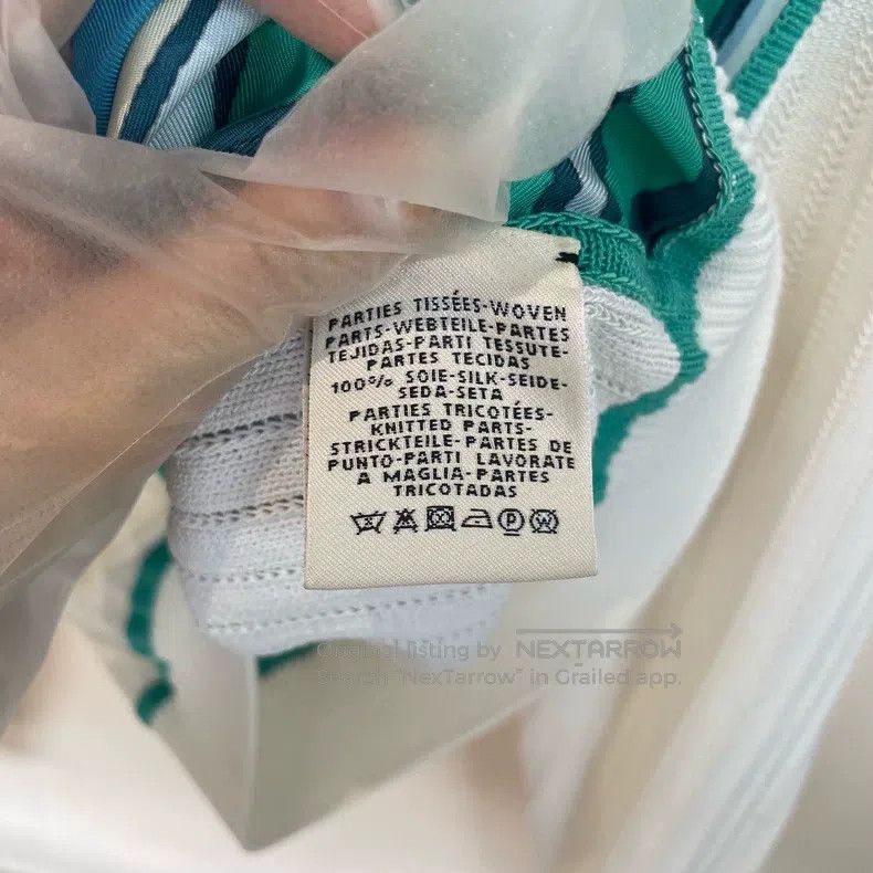 Hermes Hermes Silk Mixed Zip-Up Jacket - Blue-Green Size XS / US 0-2 / IT 36-38 - 6 Thumbnail