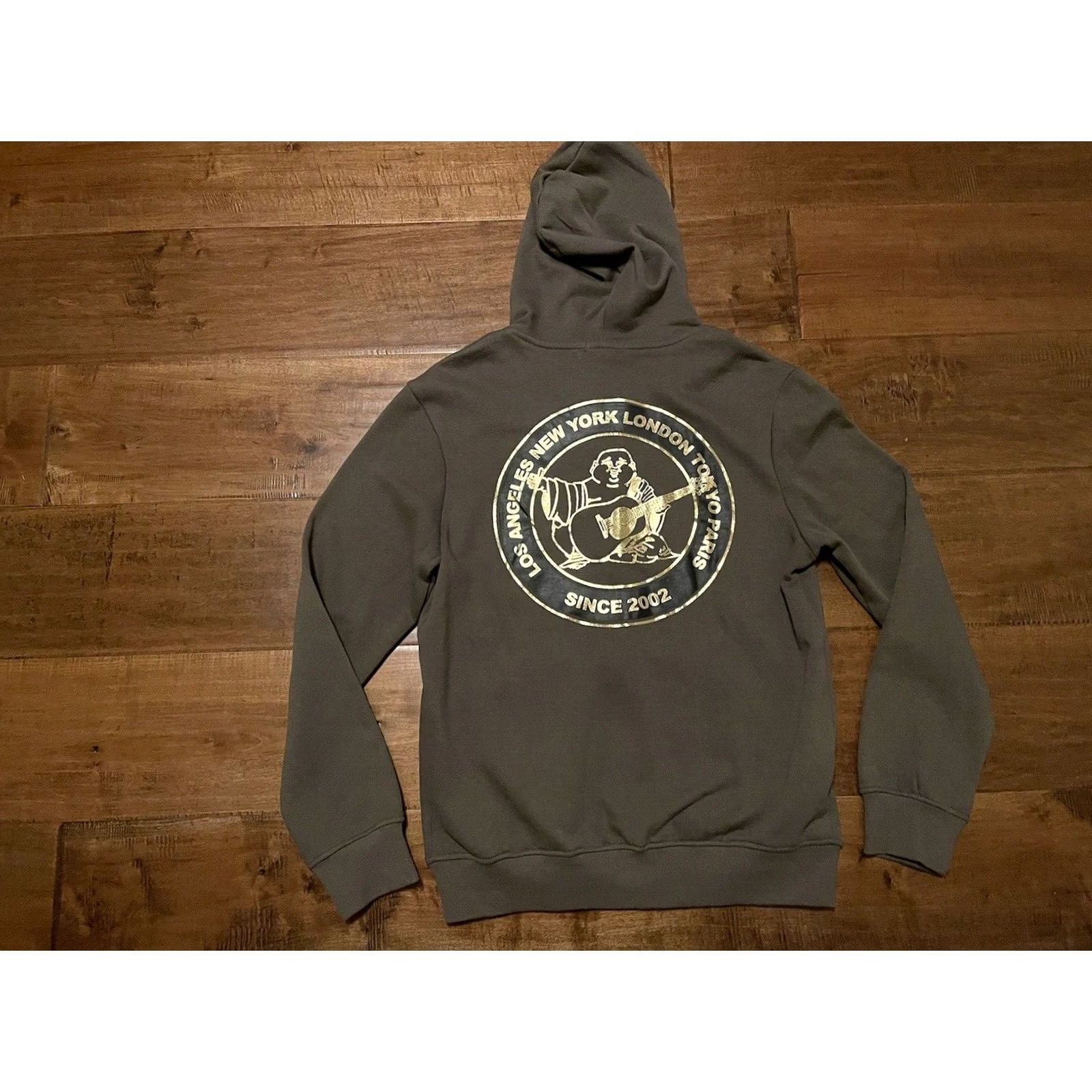 True Religion True Religion City Buddha Zip Hoodie Kalamata Sweatshirt - Mens Medium - Green Size US M / EU 48-50 / 2 - 4 Thumbnail