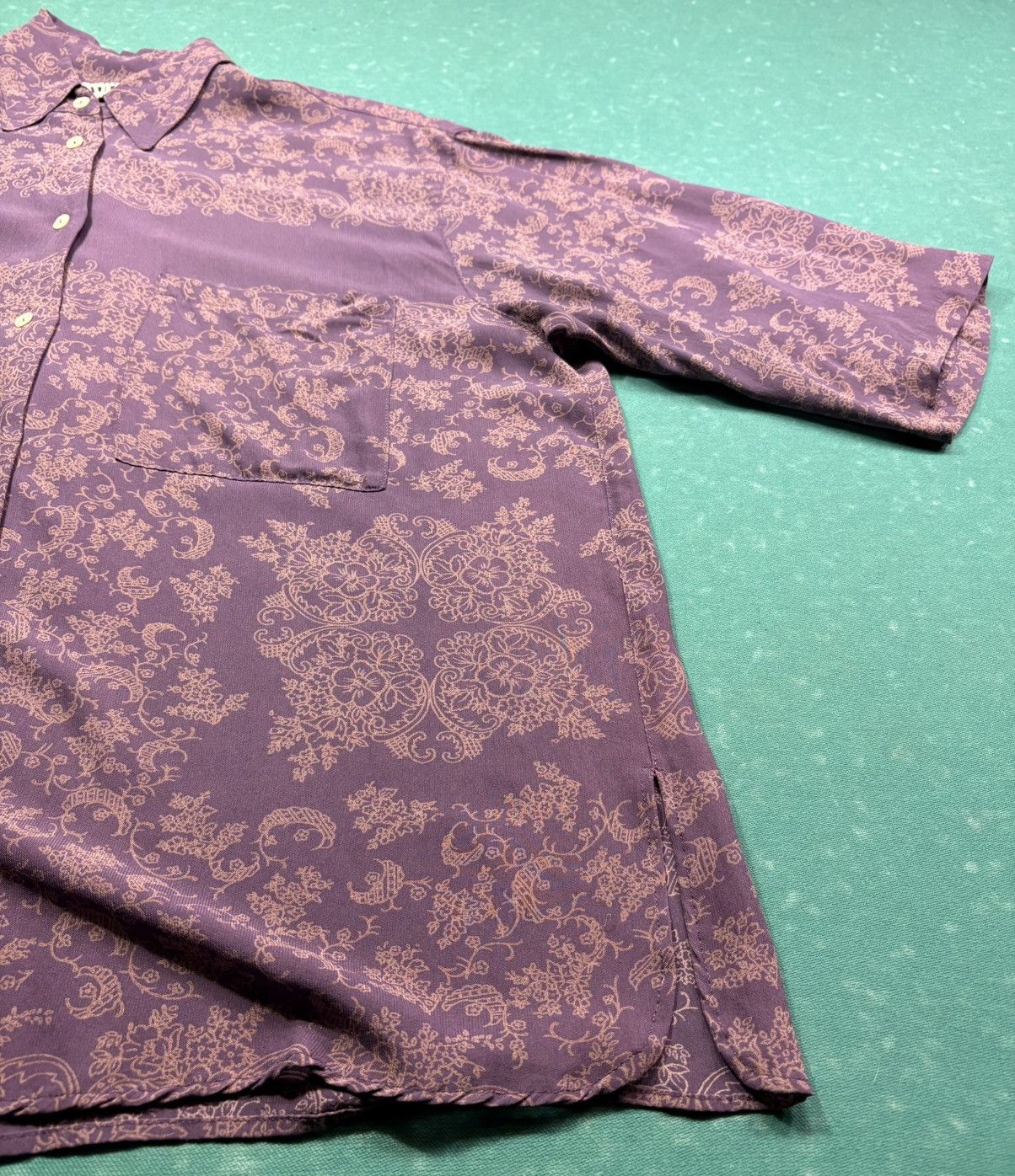 Jean Paul Gaultier Vintage Jean Paul Gaultier pour Gibo Baroque Paisley Blouse Size S / US 4 / IT 40 - 5 Thumbnail
