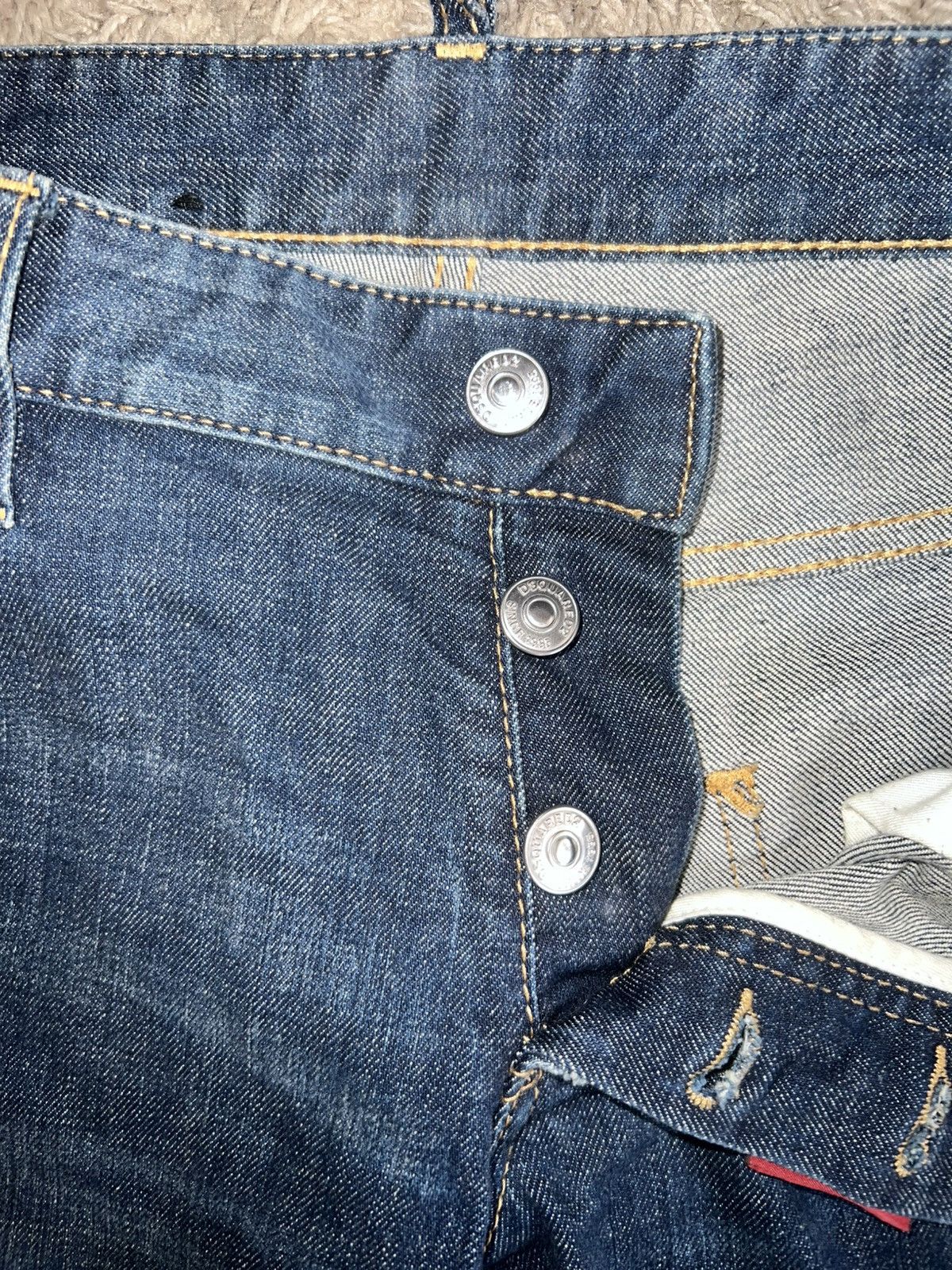 Dsquared2 SUPER SKINNY DISTRESSED DSQUARED2 CLEMENT JEANS Size US 34 / EU 50 - 3 Thumbnail