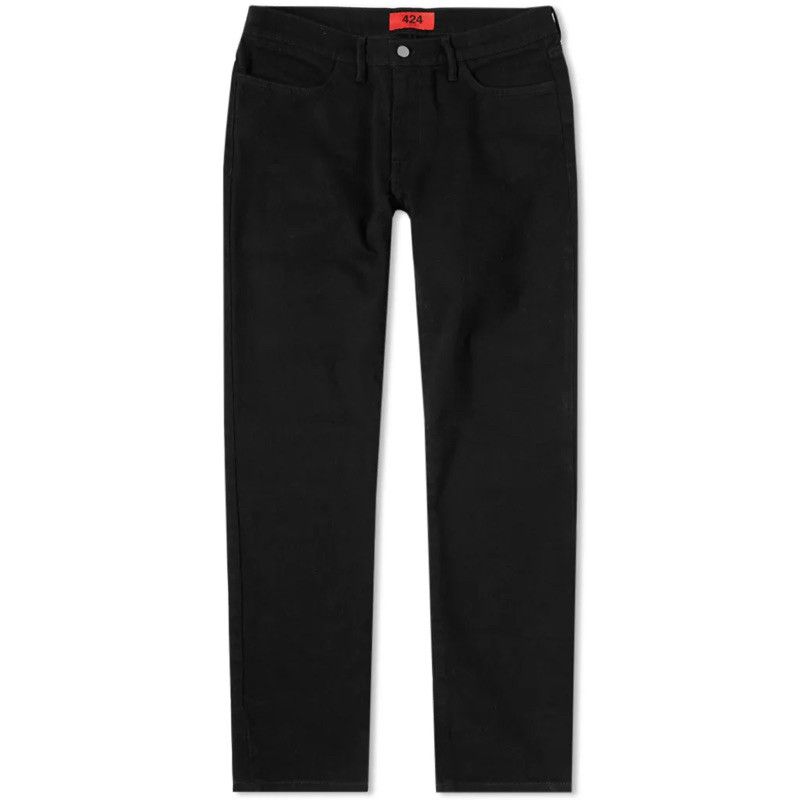 424 424 Black Denim Pants Size US 38 / EU 54 - 3 Thumbnail