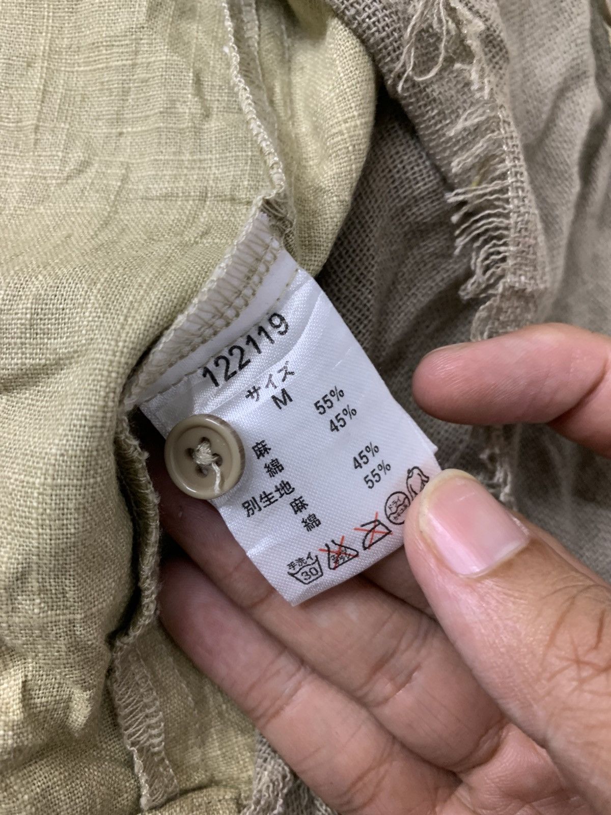 Le Grande Bleu (L.G.B.) Japanese Brand Semantic Design Gimmick Linen No Sleeve Size US S / EU 44-46 / 1 - 11 Thumbnail
