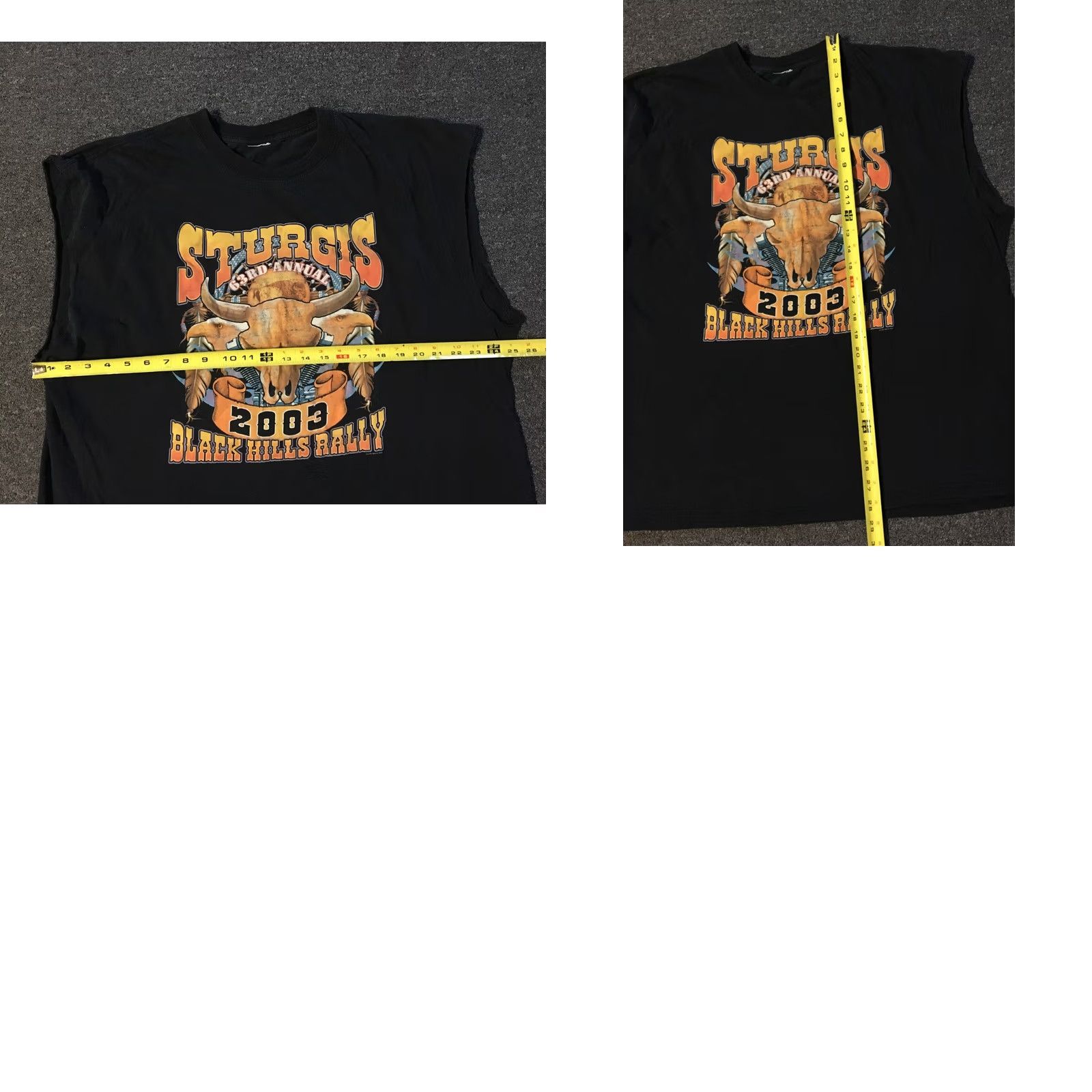 Vintage VINTAGE Sturgis Rally 2003 Faded Distress Tank Shirt XL Black Harley Davidson Grunge USA Biker 90s Tank Top Mens Size US XL / EU 56 / 4 - 8 Thumbnail