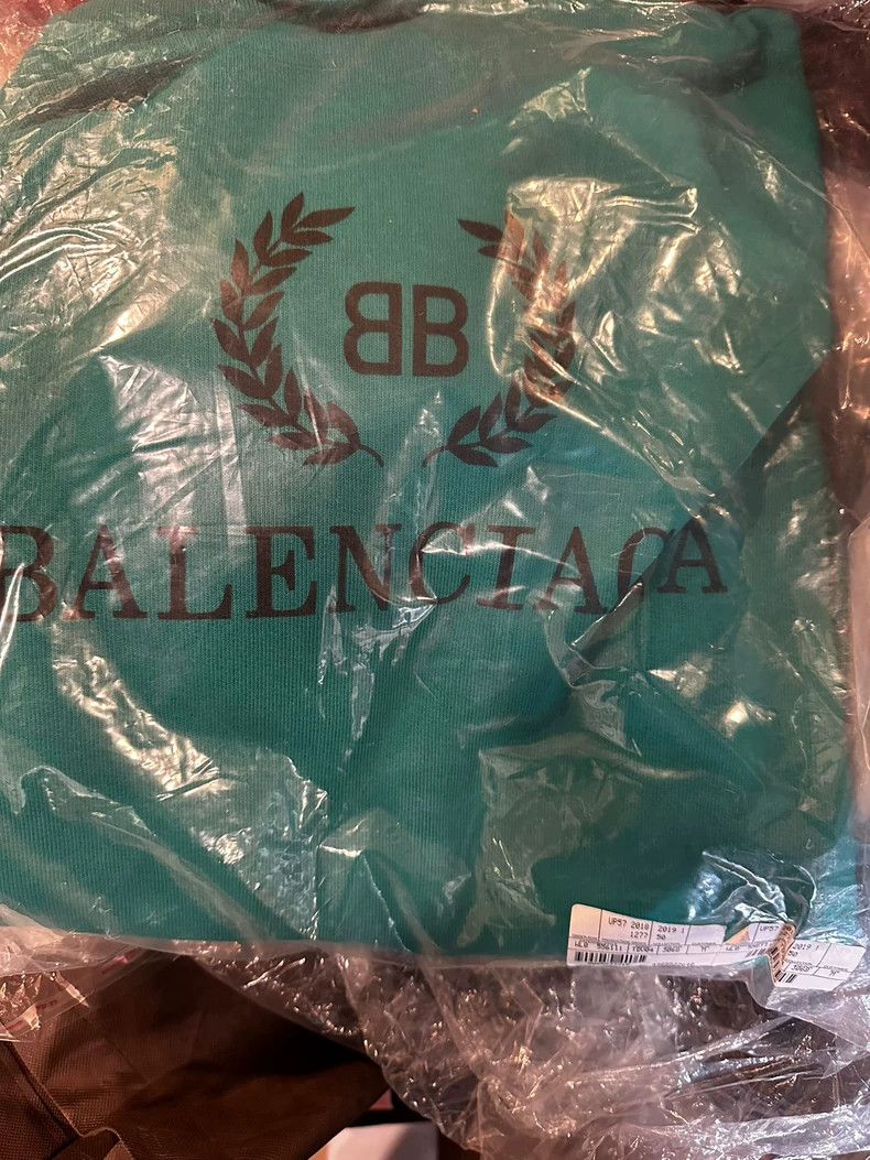 Balenciaga Balenciaga Lake Green Hoodie Size US M / EU 48-50 / 2 - 9 Thumbnail