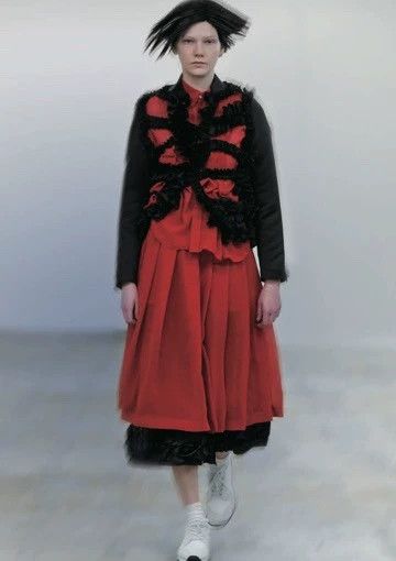 Comme des Garcons Comme Des Garcons size XS Hem lace overskirt Size 23" - 3 Thumbnail