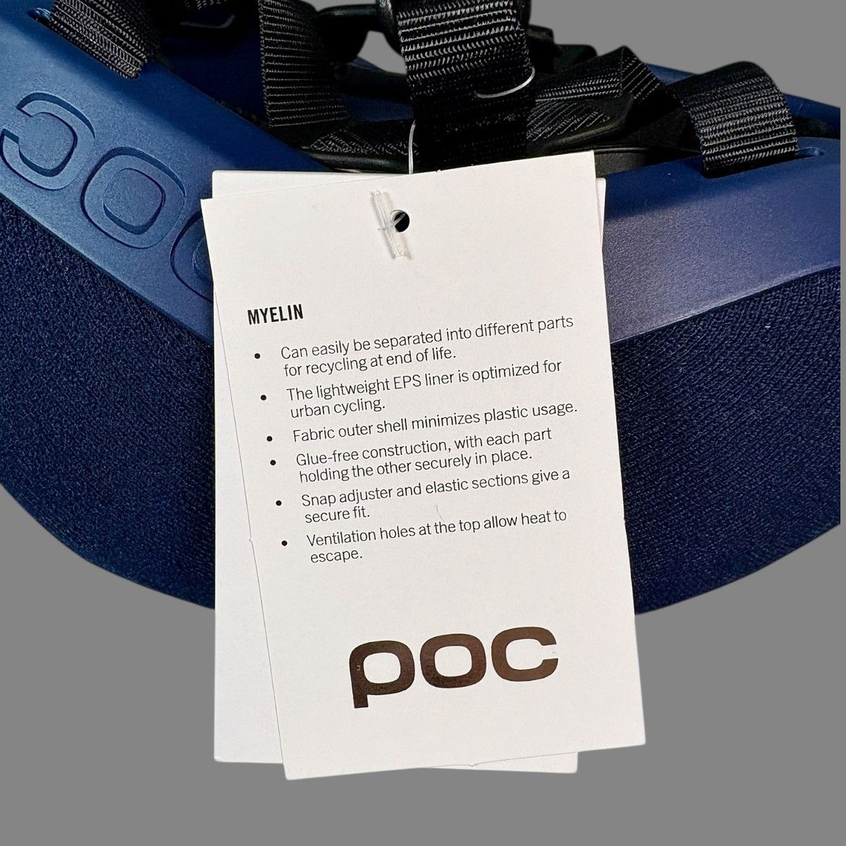 Other POC Myelin Lead Blue Covered Bicycle Helmet Sz M 54-59 cm Size ONE SIZE - 15 Thumbnail