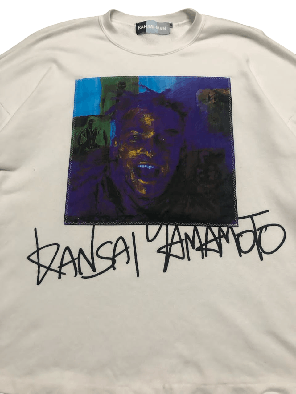 Kansai Yamamoto 90s Kansai Yamamoto Script Man Photo Sweatshirt Size US M / EU 48-50 / 2 - 3 Thumbnail
