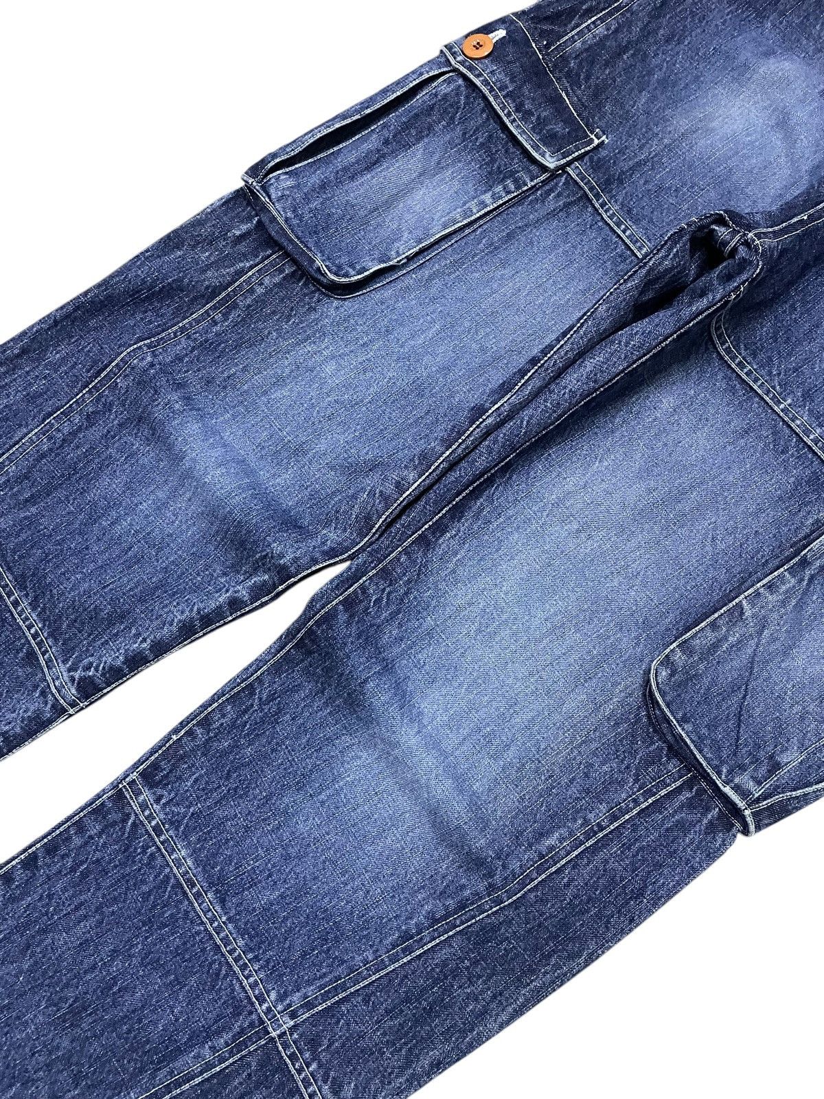 Beauty Beast × Japanese Brand TJan. Japan Panel Baggy Cargo Loose Jeans Size US 36 / EU 52 - 3 Thumbnail
