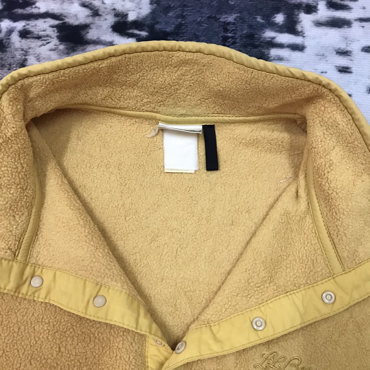 L.L. Bean × Vintage Vintage L.L Bean Half Button Fleece Satin Jacket Size US L / EU 52-54 / 3 - 4 Thumbnail
