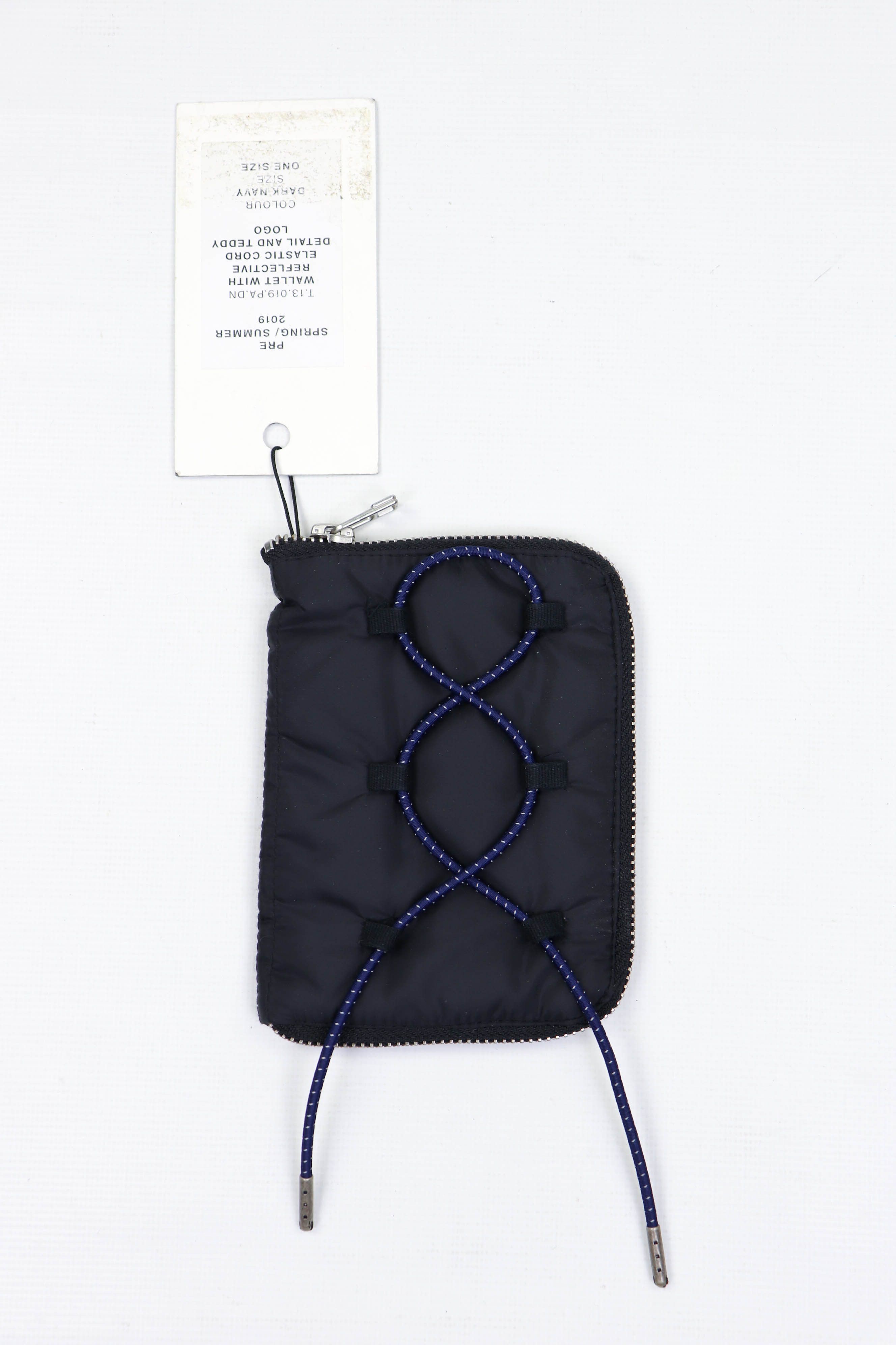 Tonsure Tonsure S/S 2019 Dark Navy Reflective Elastic Cord Wallet Size ONE SIZE - 2 Thumbnail
