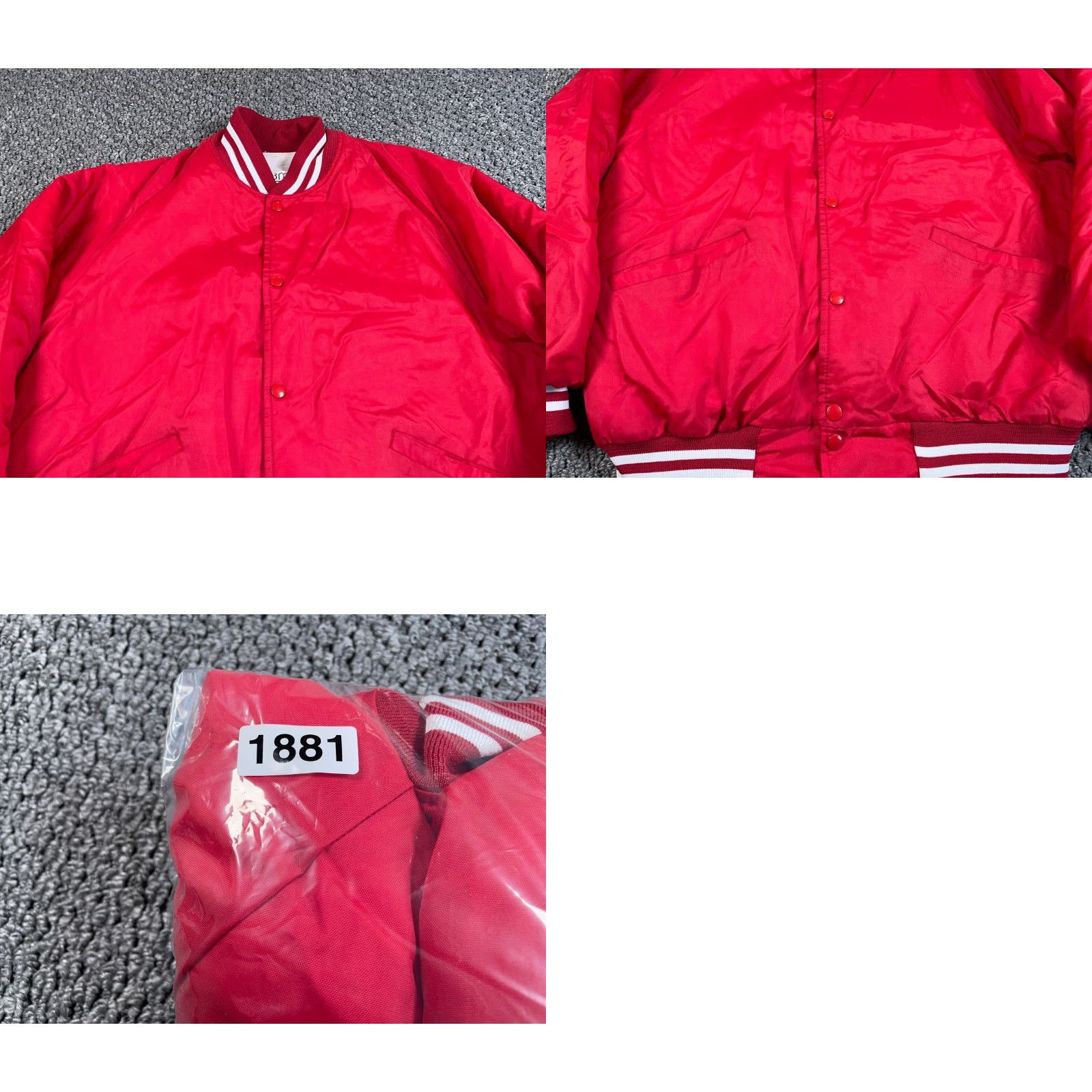 Vintage VINTAGE Mason Michigan County Seat Old Car Club Bomber Jacket Adult Large Red Satin 80s Retro Mens Size US L / EU 52-54 / 3 - 8 Thumbnail