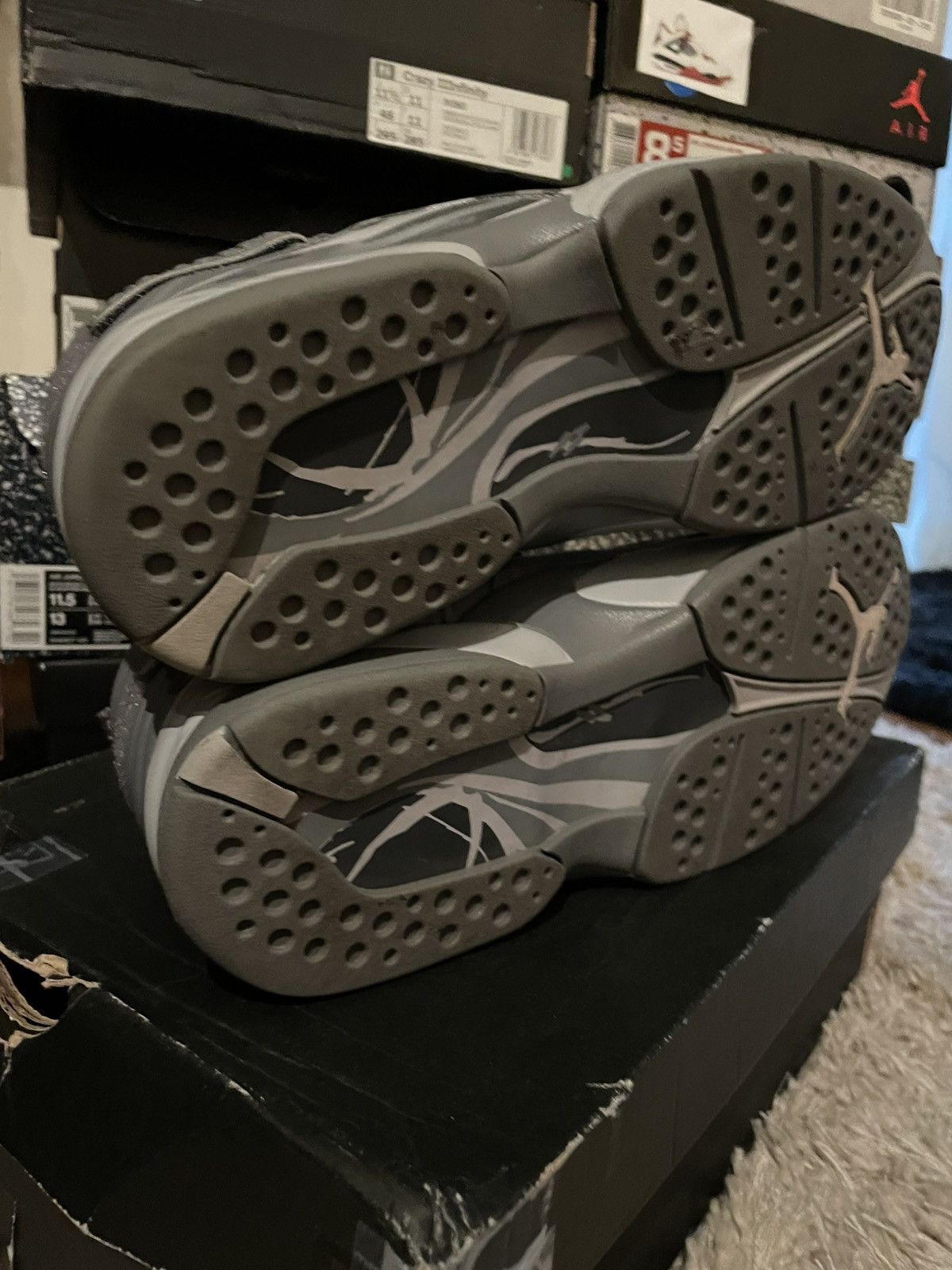 Jordan Brand Jordan 8 Cool Grey Size US 8.5 / EU 41-42 - 7 Thumbnail