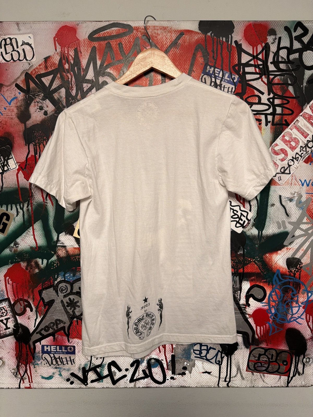 Chrome Hearts Chrome Hearts x Joe Foti Skull Dog Striped Graphic Tee Small Size US S / EU 44-46 / 1 - 3 Thumbnail
