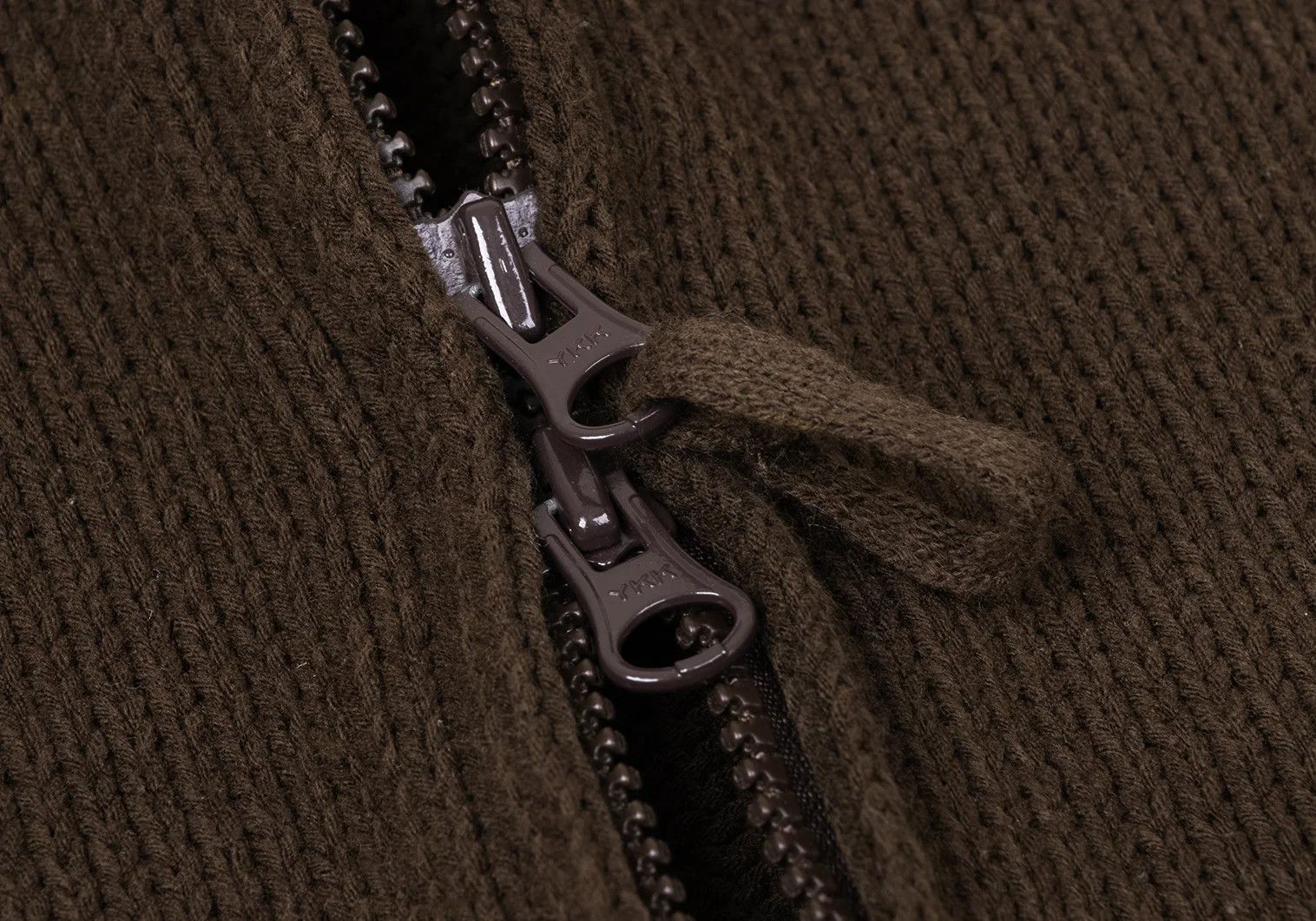 Jean Paul Gaultier Double Zip Knit with Openwork Sleeves in Brown 48 Size US M / EU 48-50 / 2 - 11 Thumbnail