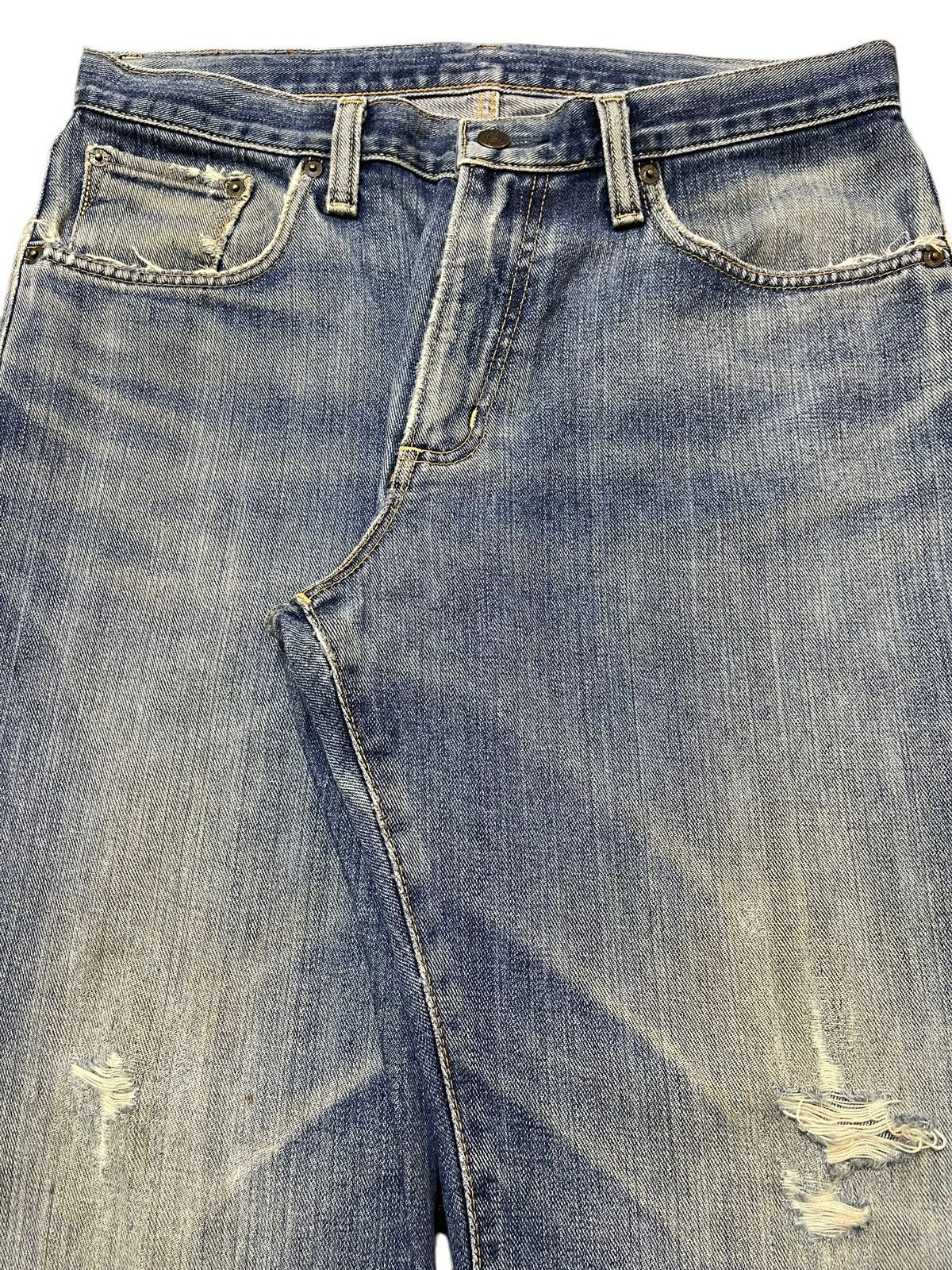 Edwin Vintage Japan Edwin 404 Faded Wash Distress Baggy Jeans Size US 33 - 4 Thumbnail