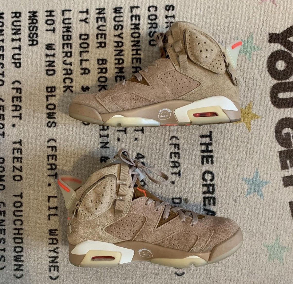 Travis Scott Jordan 6 Travis Scott British Khaki Size US 8.5 / EU 41-42 - 2 Thumbnail