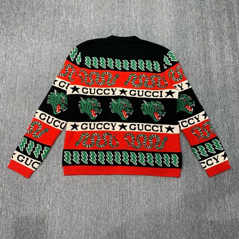 Gucci GucciColor-blocked knitted wool cardigan jacket 2503-Nextar Size US M / EU 48-50 / 2 - 2 Thumbnail