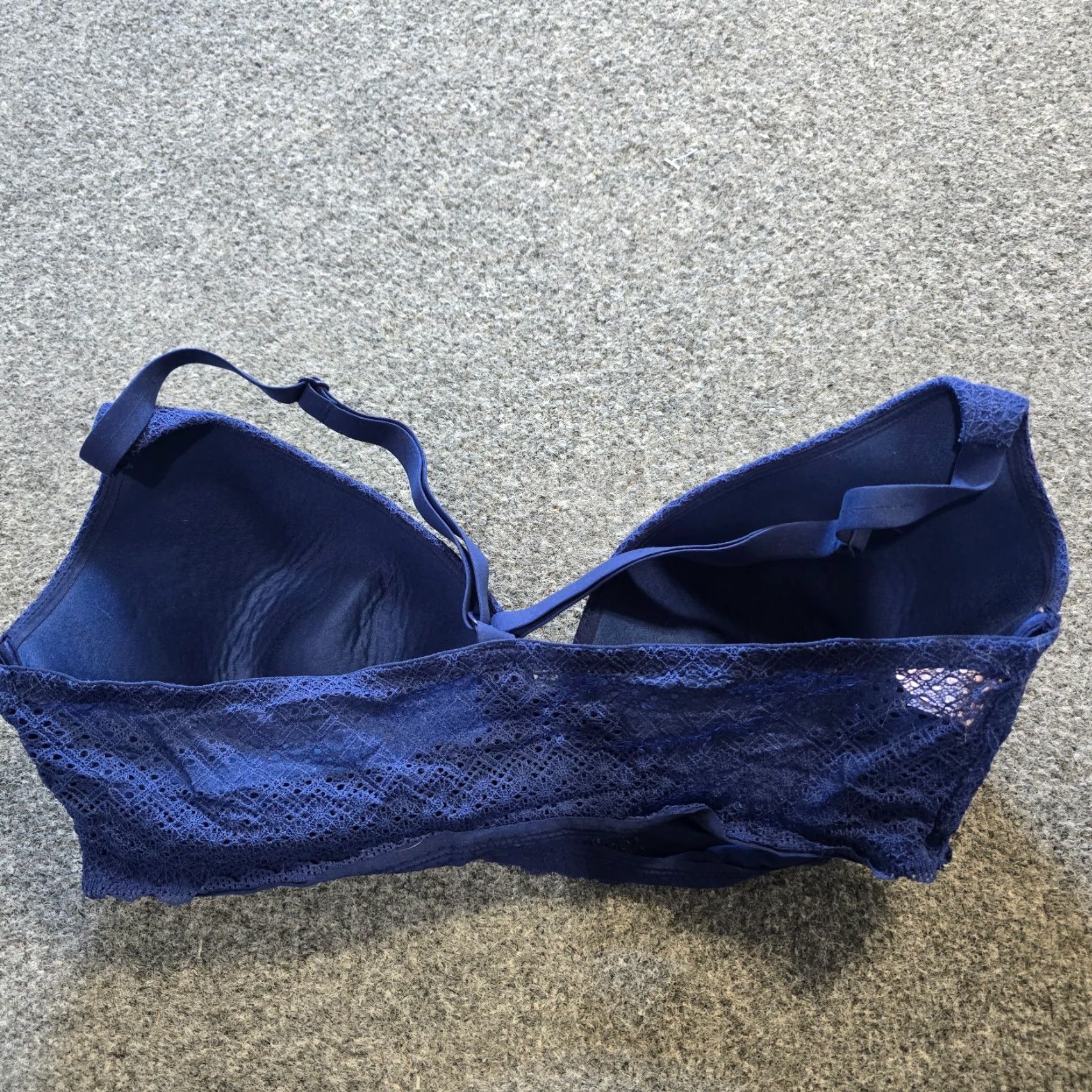 Victoria's Secret Victoria's Secret Body by Victoria Bra Womens 36D Blue Lightly Lined Push Up Wireless Size ONE SIZE - 3 Thumbnail