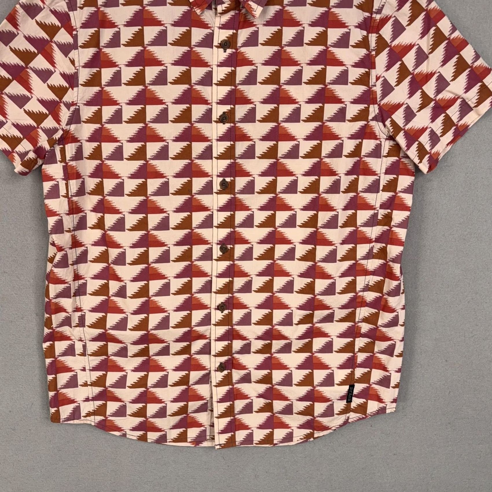 Prana prAna Shirt Men Medium Aztec Geo AOP Southwestern Outdoor Hiking Sustainable Size US M / EU 48-50 / 2 - 3 Thumbnail