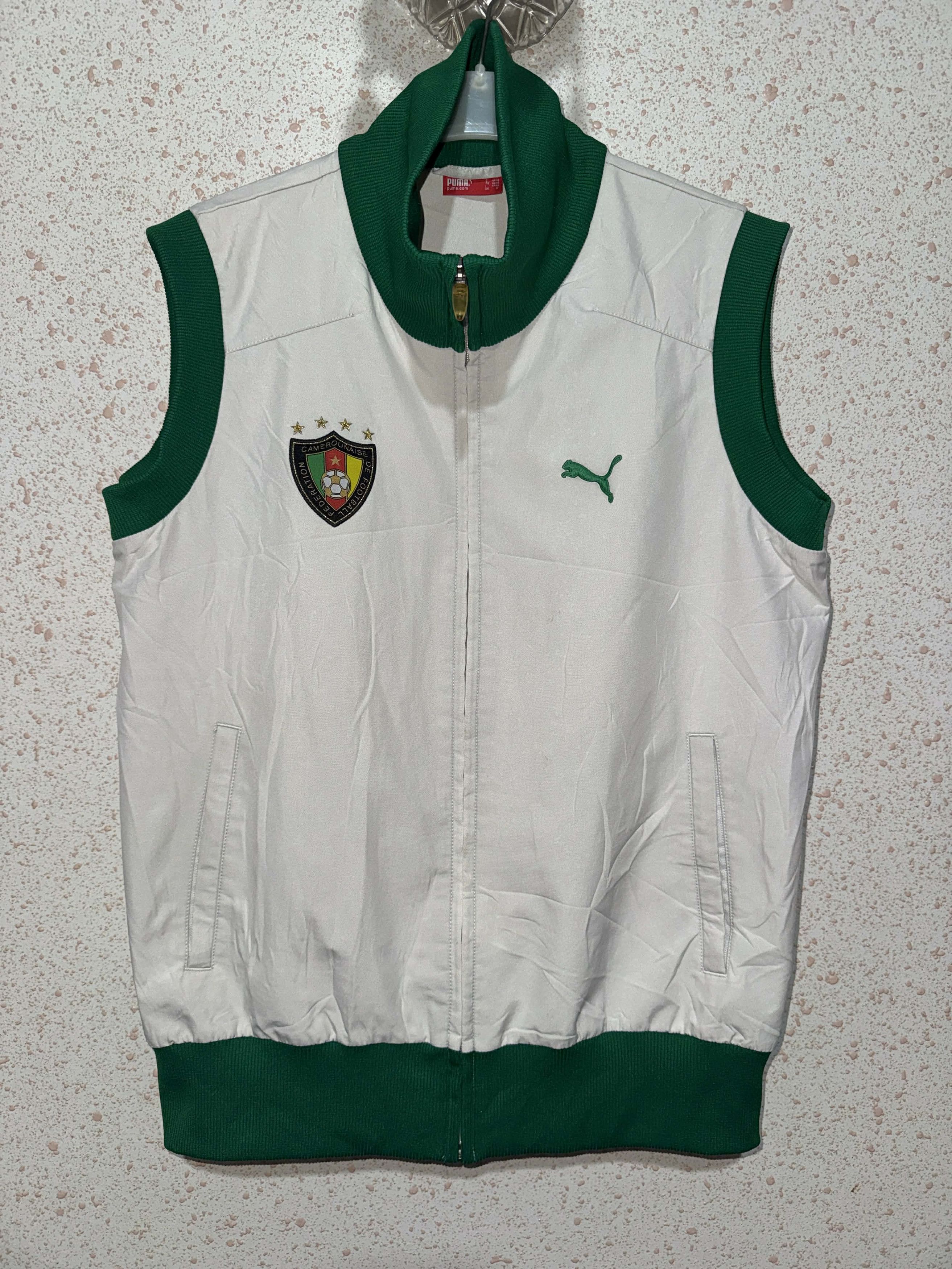 Puma Cameroun 2004/06 Vintage Puma Gilet Jacket Size US S / EU 44-46 / 1 - 1 Thumbnail