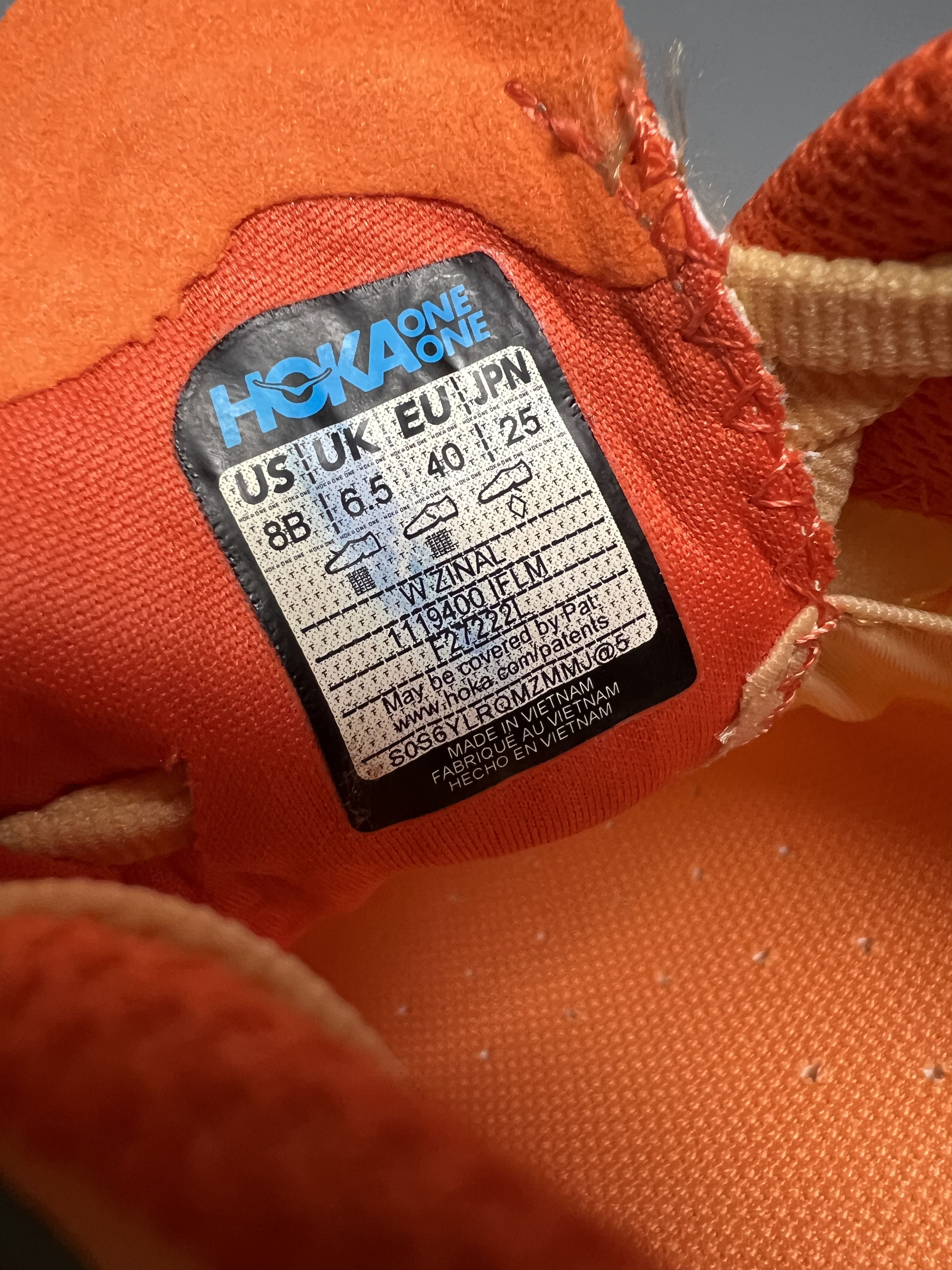 Hoka 8B Hoka One One Zinal Trail Running Shoes 1119400-IFLM Size US 8 / IT 38 - 10 Thumbnail