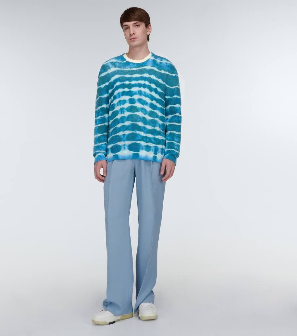 Amiri o1y0525 Crewneck Cashmere Blend Sweater in Multicolor Size US XL / EU 56 / 4 - 5 Thumbnail