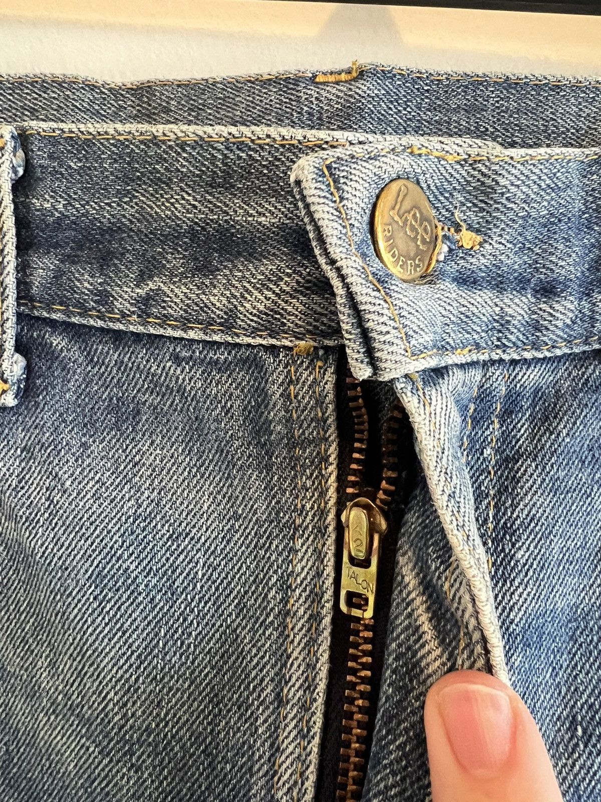 Lee × Vintage Vintage Lee Rider Bootcut flare pants 1970s talon 42 Size US 32 / EU 48 - 7 Thumbnail