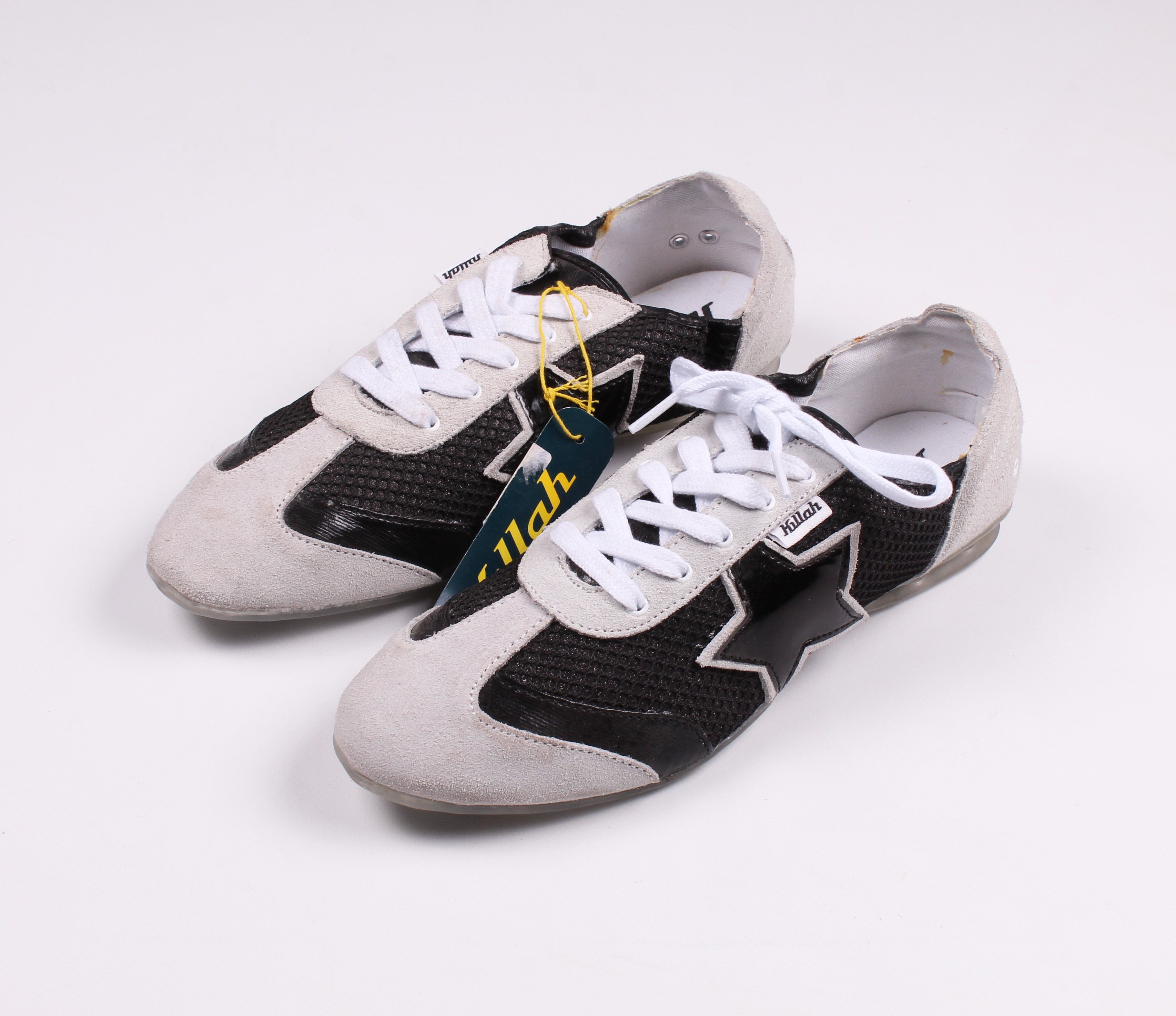 image of Killah By Miss Sixty Y2K Stars Ballet Sneakers in Black Gray, Women's (Size 10)