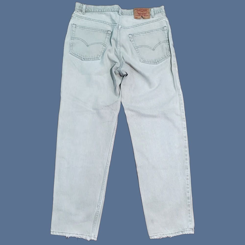 Levi's VINTAGE Levi's Jeans 550 Mens 38x32 Beige Denim Relaxed Fit USA 90s Cowboy USA Classic 5-Pocket Mens Jeans Size US 38 / EU 54 - 1 Thumbnail