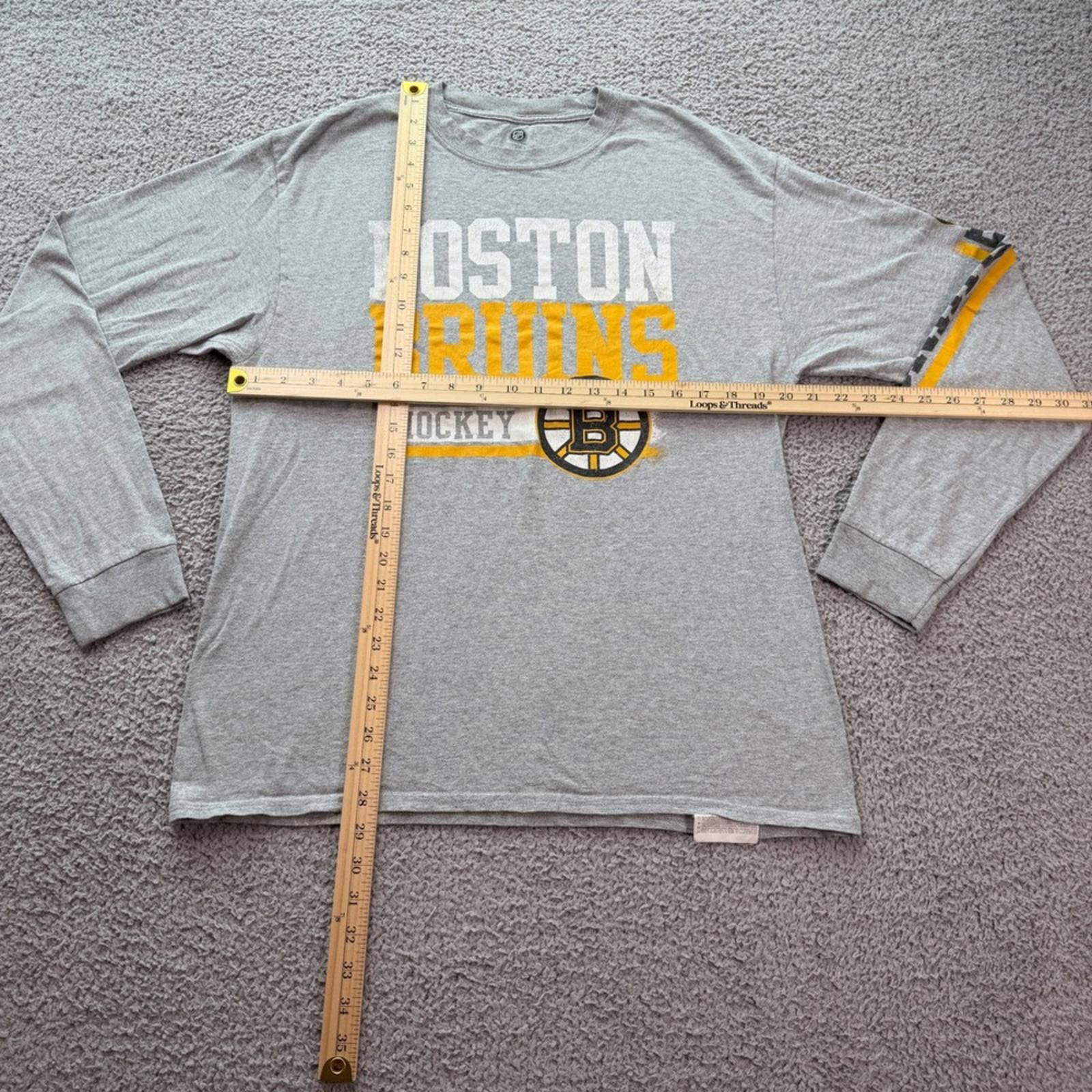 NHL NHL Boston Bruins Hockey Long Sleeve Graphic T-Shirt Mens L Size US L / EU 52-54 / 3 - 2 Thumbnail