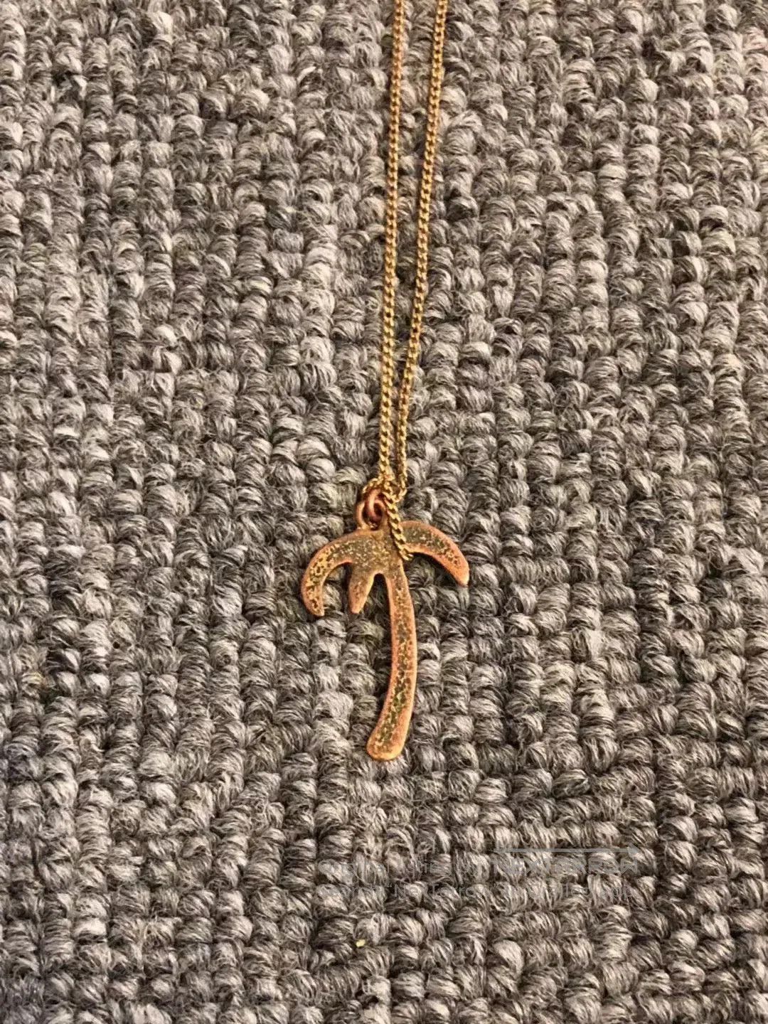 Saint Laurent Paris Saint Laurent SLP 16SS Gold Palm Necklace. Size ONE SIZE - 3 Thumbnail