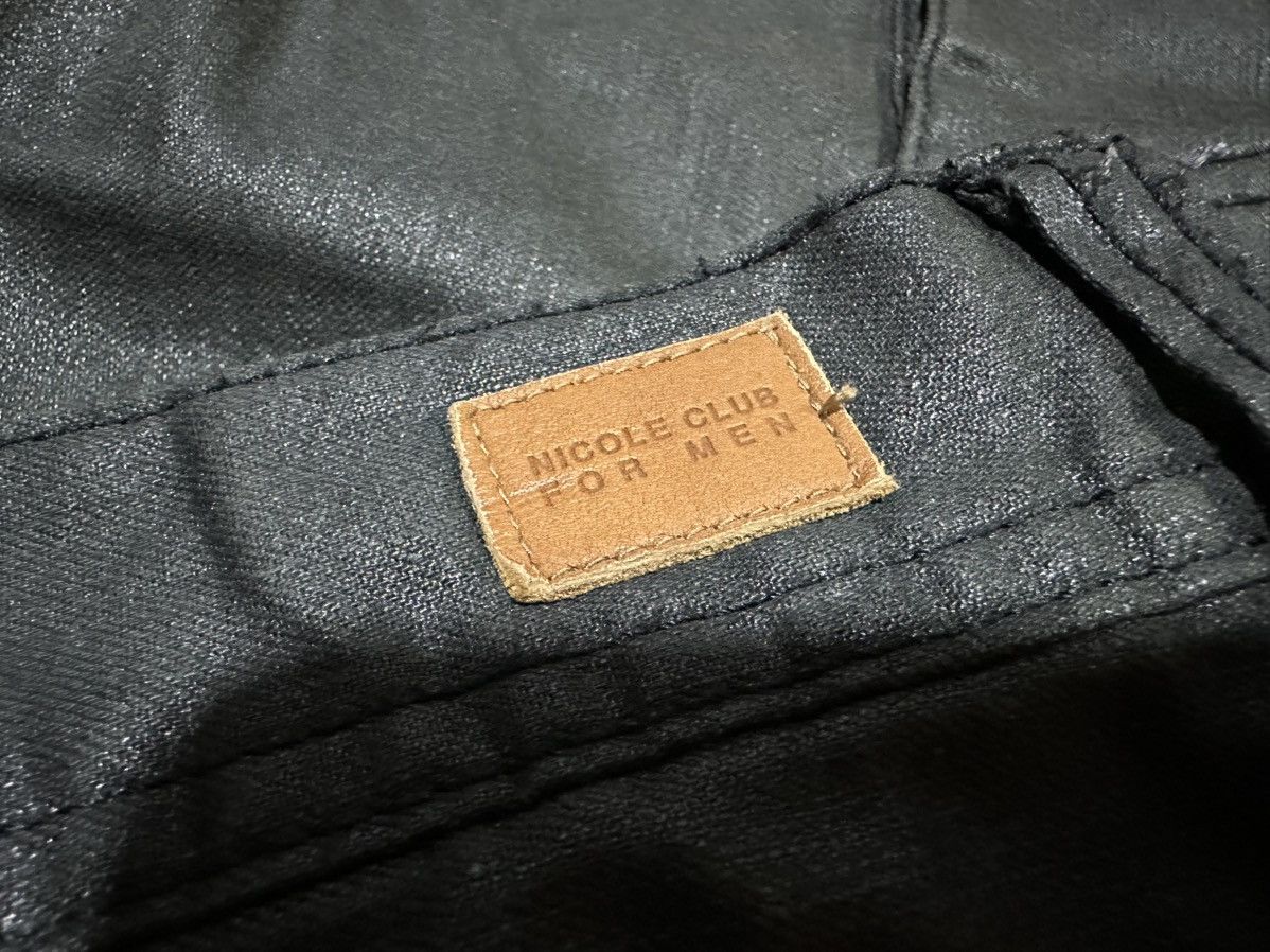 Nicole Club 🔥Y2K Archived Nicole Club For Men Waxed Cargo Pants Goth Size US 30 / EU 46 - 11 Thumbnail