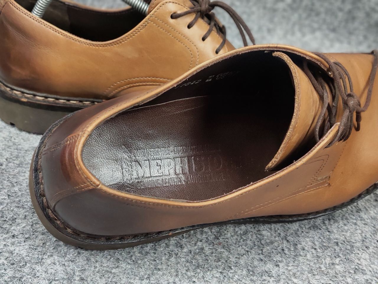 Designer × Mephisto Mephisto Brown Derby Classic Mens Lace Up Shoes Size US 11 / EU 44 - 18 Thumbnail