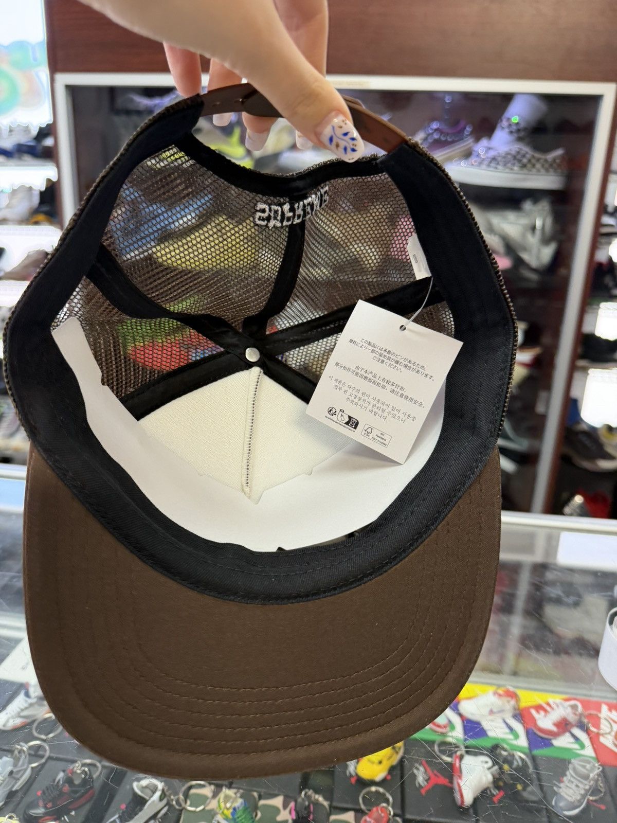 Supreme Supreme ‘Pins’ Mesh Back 5 Panel Hat (Brown) Size ONE SIZE - 3 Thumbnail