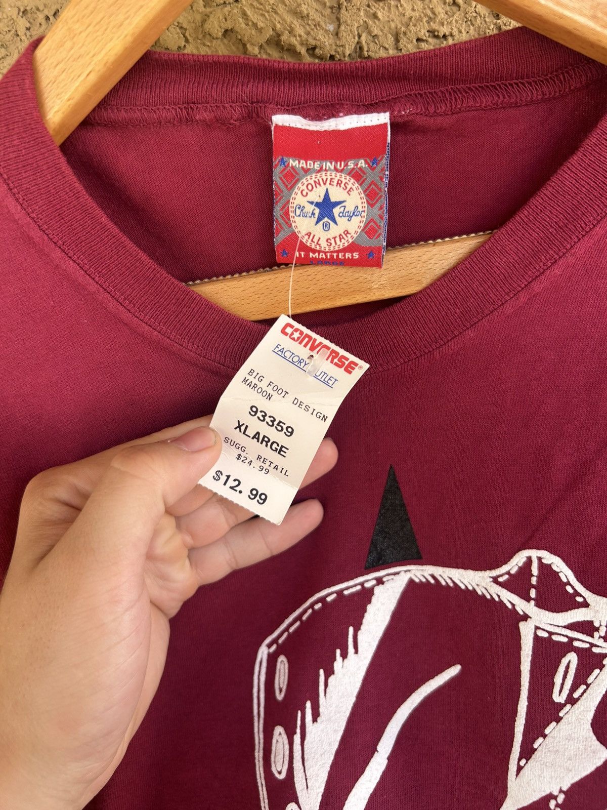 Converse Vintage 90s Converse Shirt Size XL Size US XL / EU 56 / 4 - 2 Thumbnail