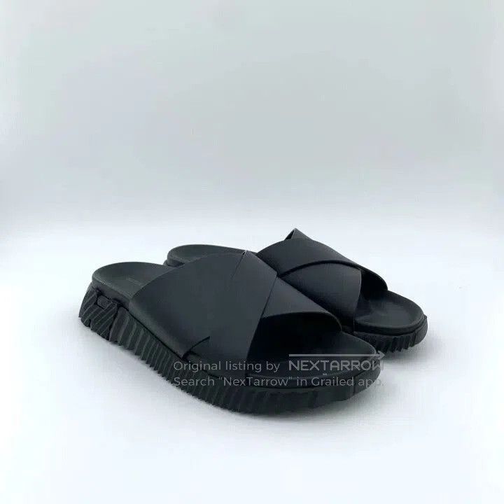 Hermes Hermes Size 43 Infra Black Casual Flat Slides. Size US 10 / EU 43 - 2 Thumbnail