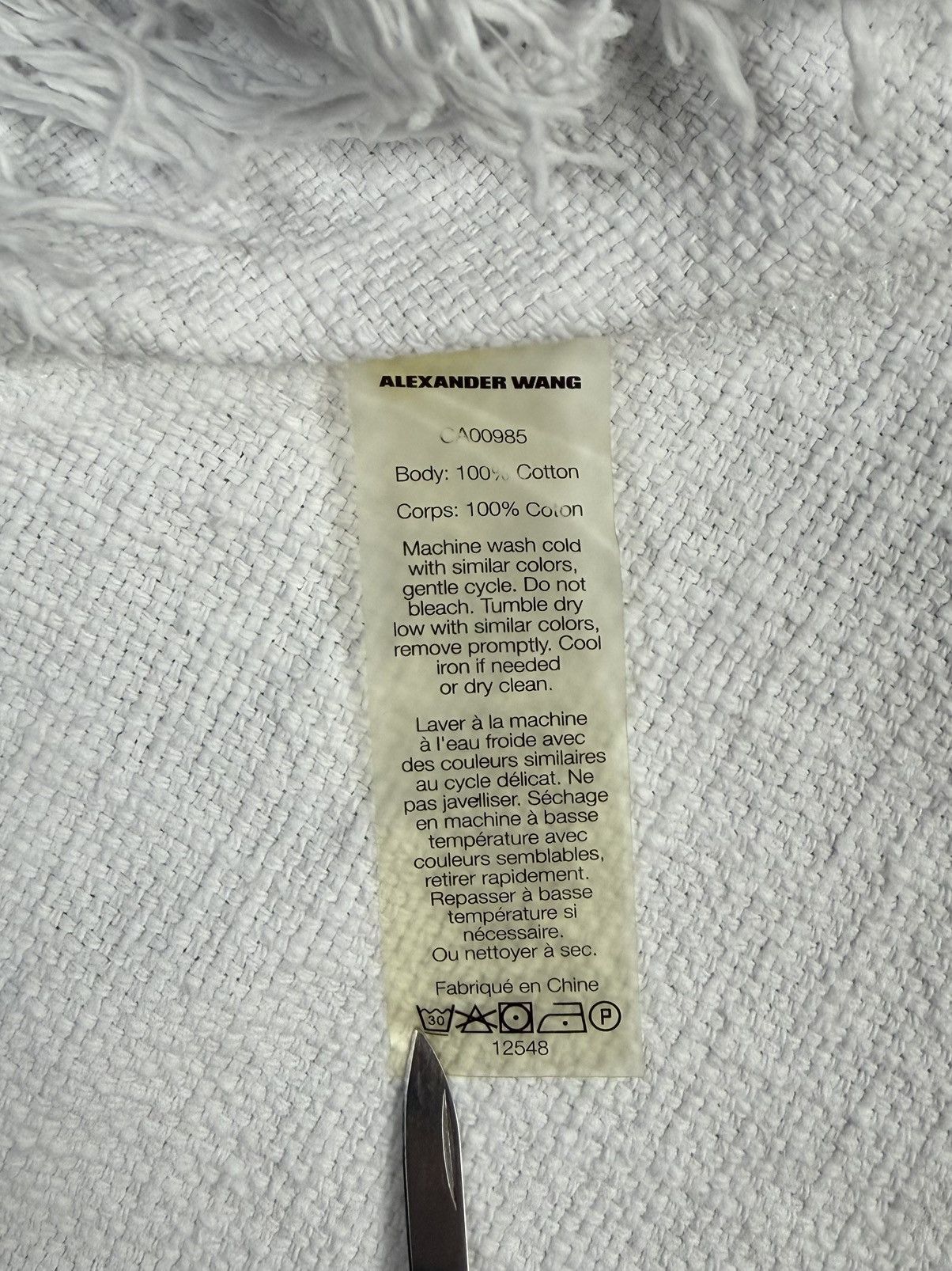 Alexander Wang Alexander Wang Archive Frayed Burlap Crop Top Designer Rare Size S / US 4 / IT 40 - 15 Thumbnail