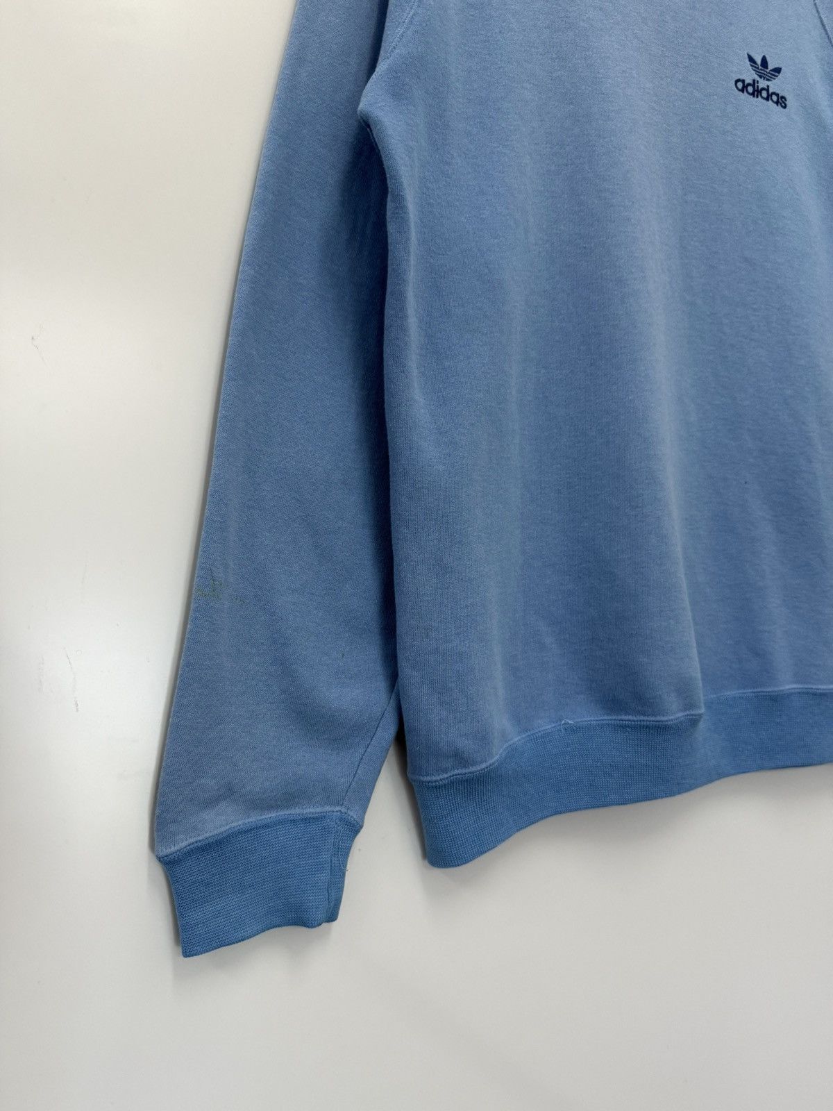 Adidas 🔥Vtg Japan 90's Adidas Trefoil Distressed Sweatshirt Size US S / EU 44-46 / 1 - 4 Thumbnail