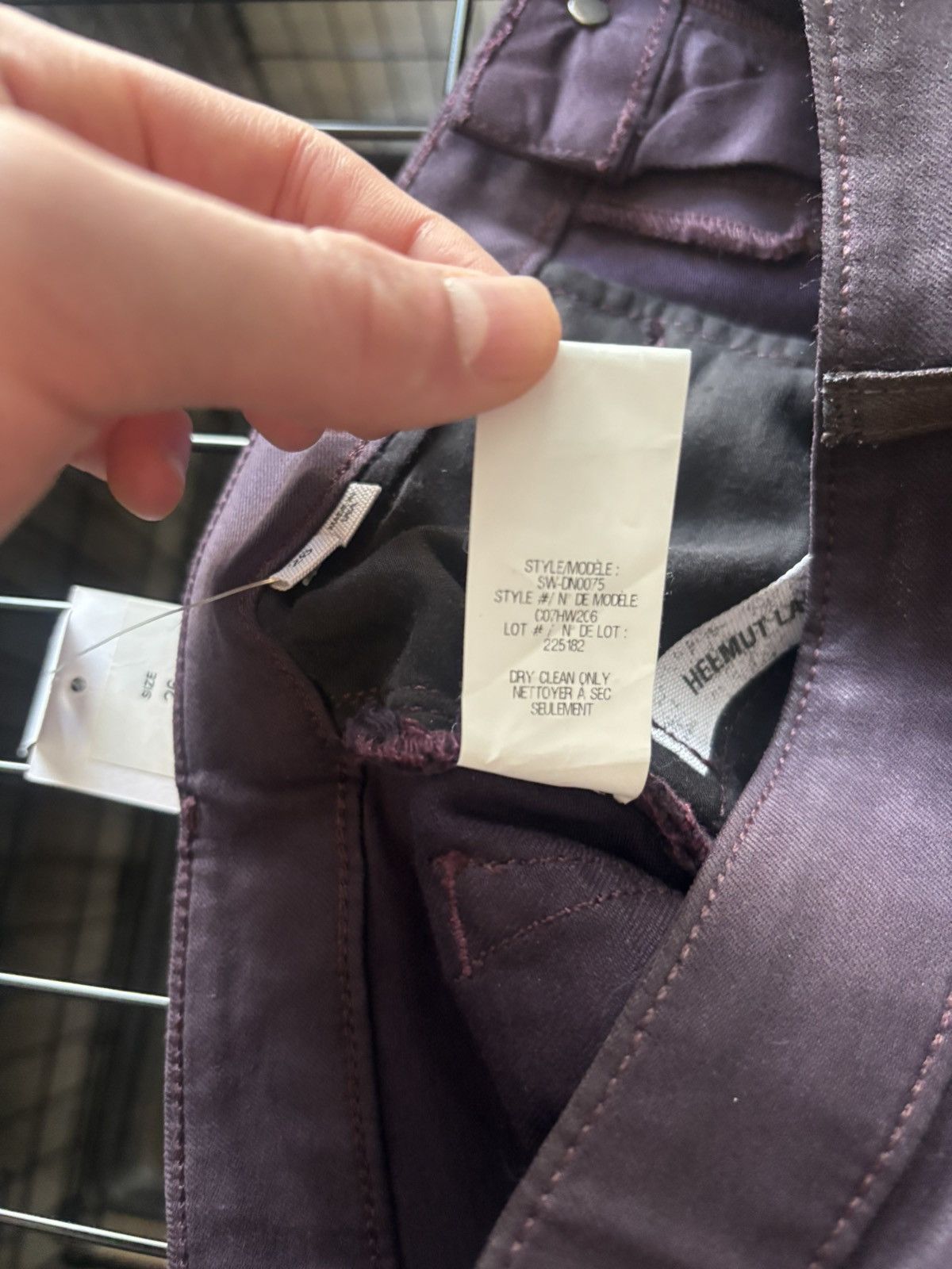 Helmut Lang helmut lang maroon stretch jeans Size 26" / US 2 / IT 38 - 11 Thumbnail