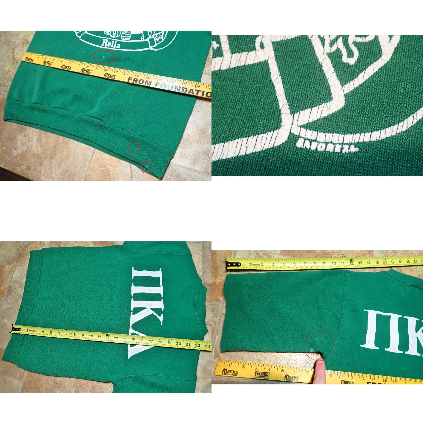 Russell Athletic VINTAGE Russell Athletic PI KAPPA Alpha University of Missouri Sweatshirt Green S Men 3/4 Sleeve Crew Neck Pullover 60s 70s 80s 90s Size US S / EU 44-46 / 1 - 9 Thumbnail