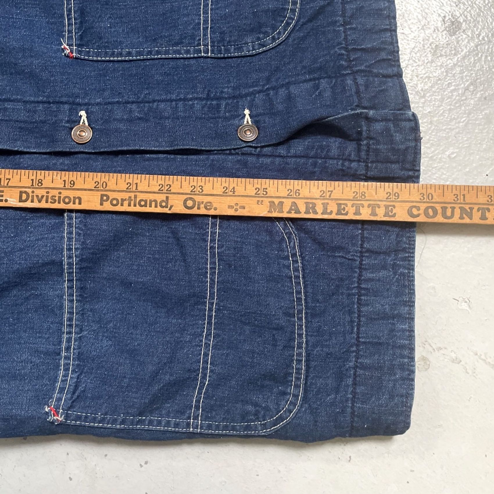 Sears Vintage Sears Denim Workwear Jacket Lined Chore Cotton S Blue Unisex Adults Size S USA 80s 70s 6sn Size US S / EU 44-46 / 1 - 5 Thumbnail