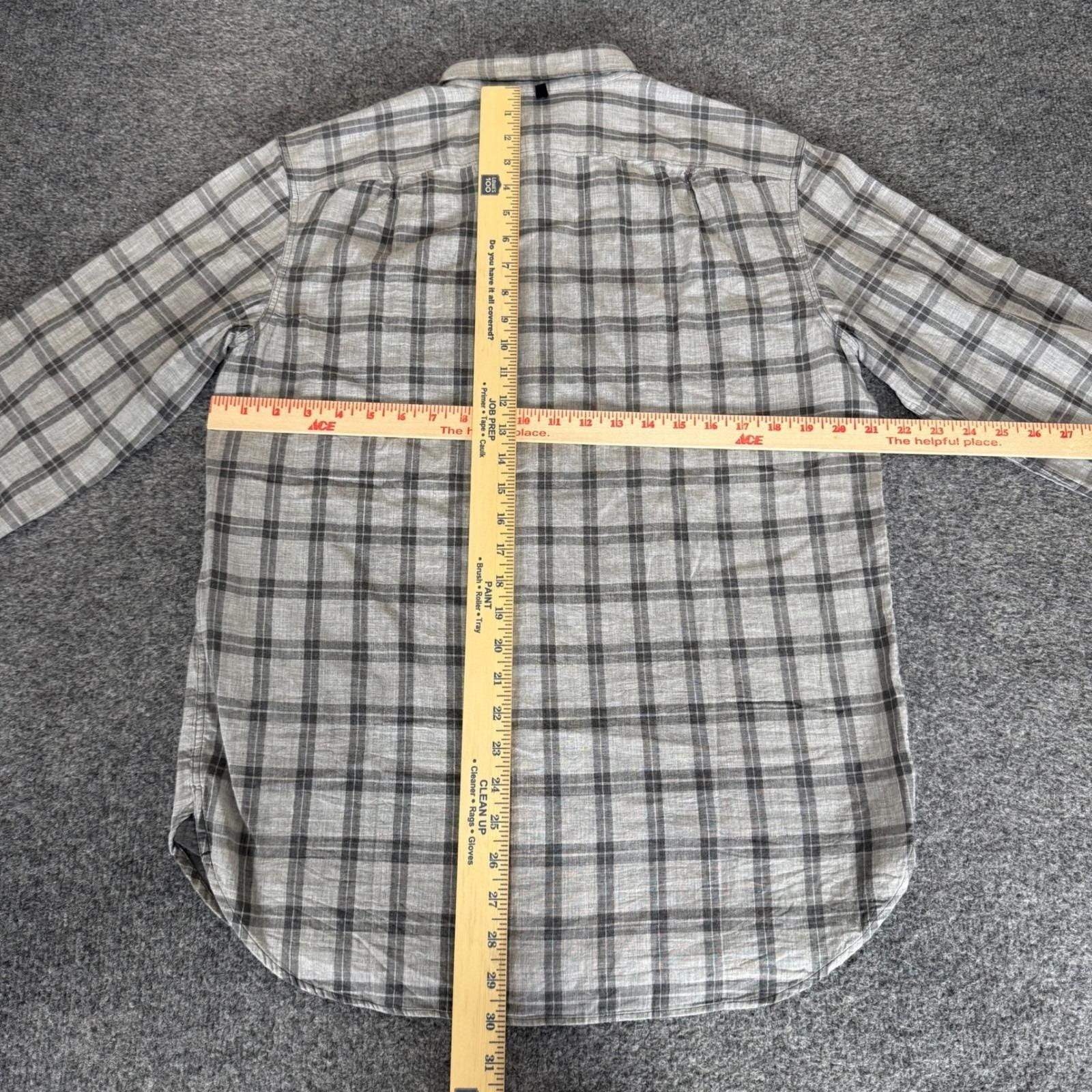 Rag & Bone Rag & Bone Mens Medium Grey Plaid Button Up Shirt Cotton Size US M / EU 48-50 / 2 - 4 Thumbnail