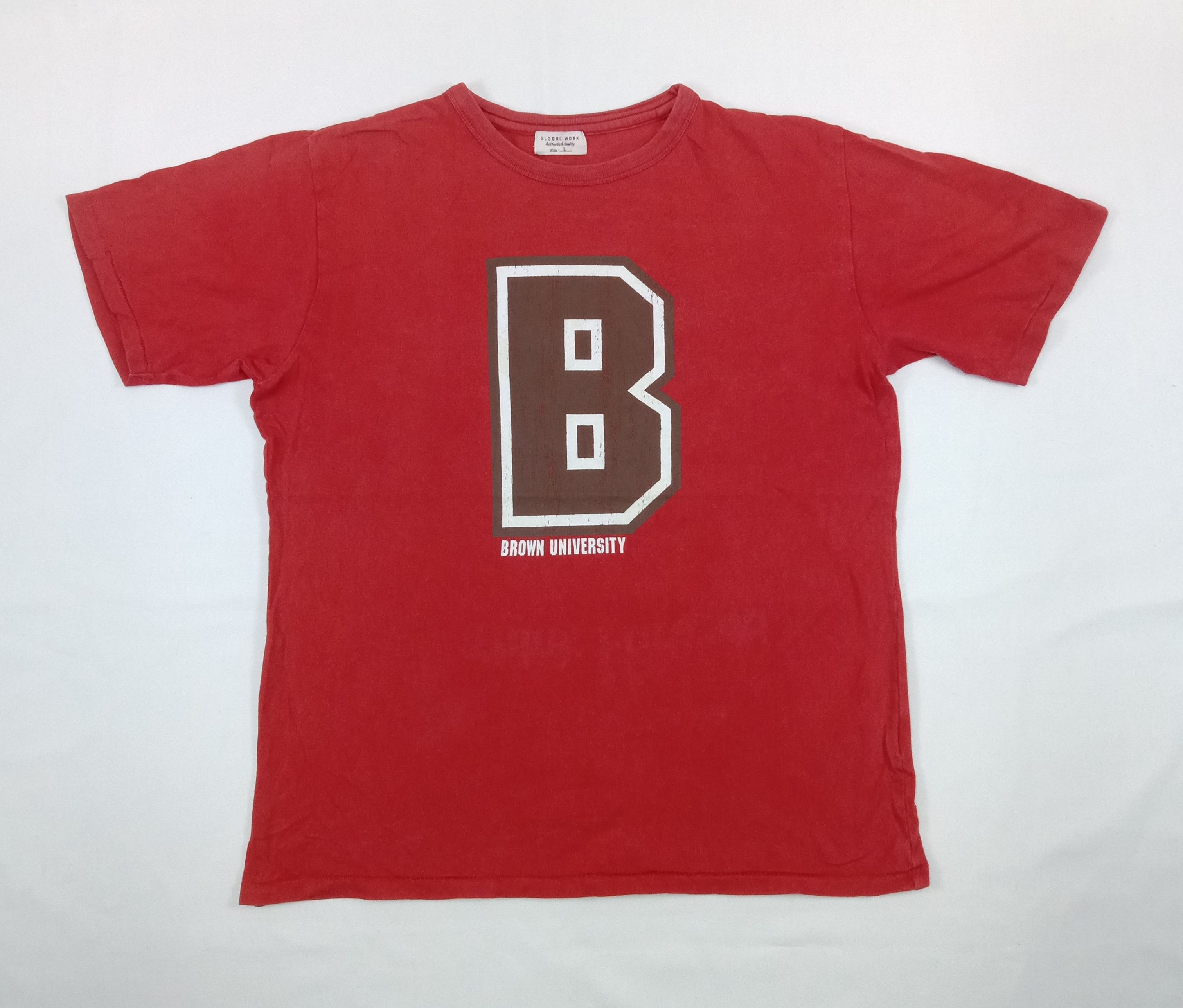 Global Work Vintage Global Work Brown University T Shirt Size US L / EU 52-54 / 3 - 1 Thumbnail