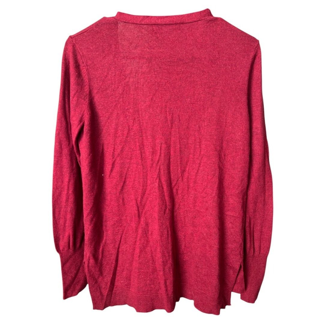 Mossimo Mossimo Burgandy Knit Longsleeve Cardigan, S Size S / US 4 / IT 40 - 2 Thumbnail