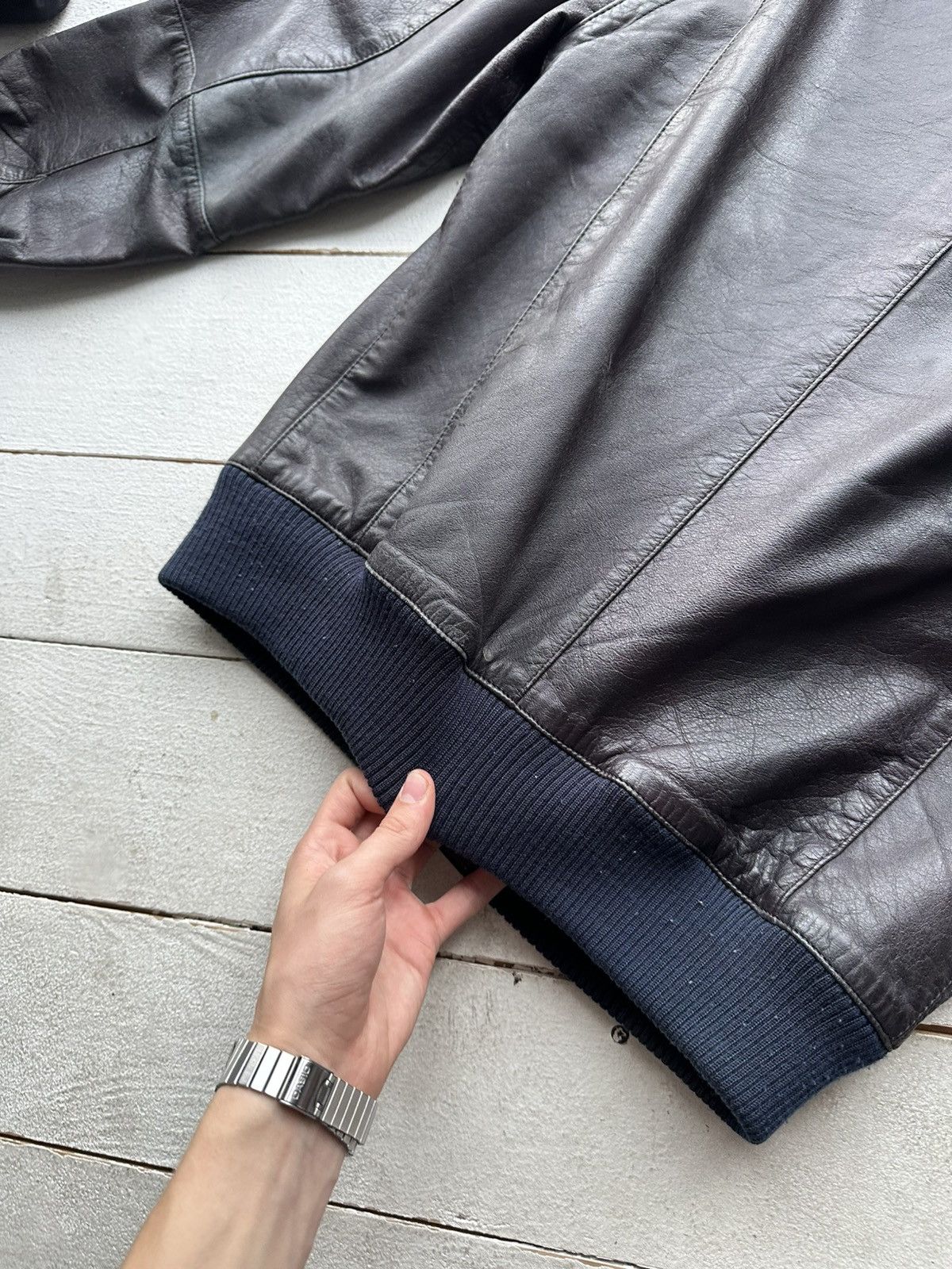 Other 🚨VNTG LEATHER JACKET AVANT GARDE ASYMMETRICAL BLACK MOTO Size US S / EU 44-46 / 1 - 15 Thumbnail