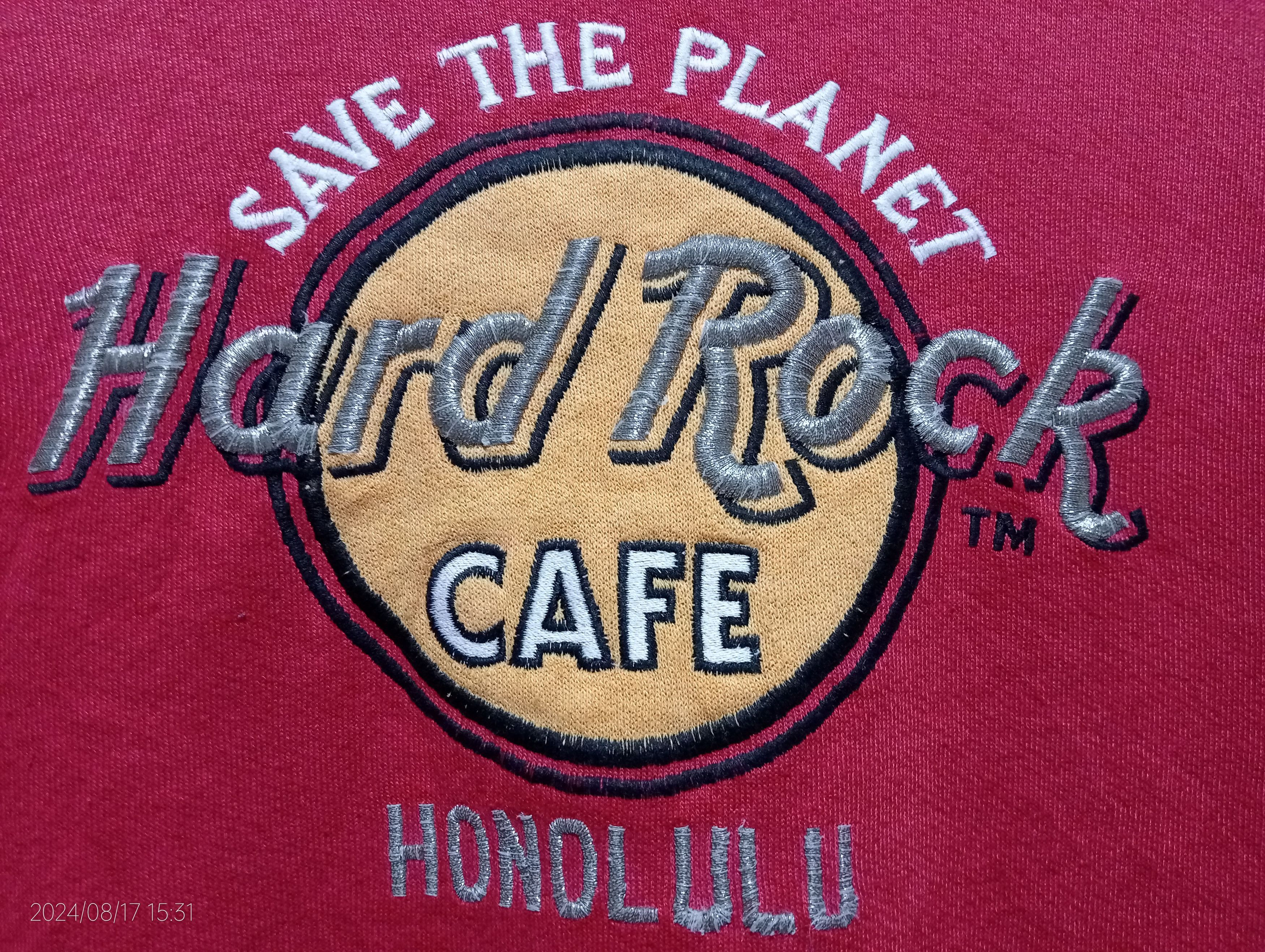 Hard Rock Cafe × Jerzees Vintage '90s Hard Rock Cafe Honolulu Embroidery Sweatshirt Size US M / EU 48-50 / 2 - 2 Thumbnail